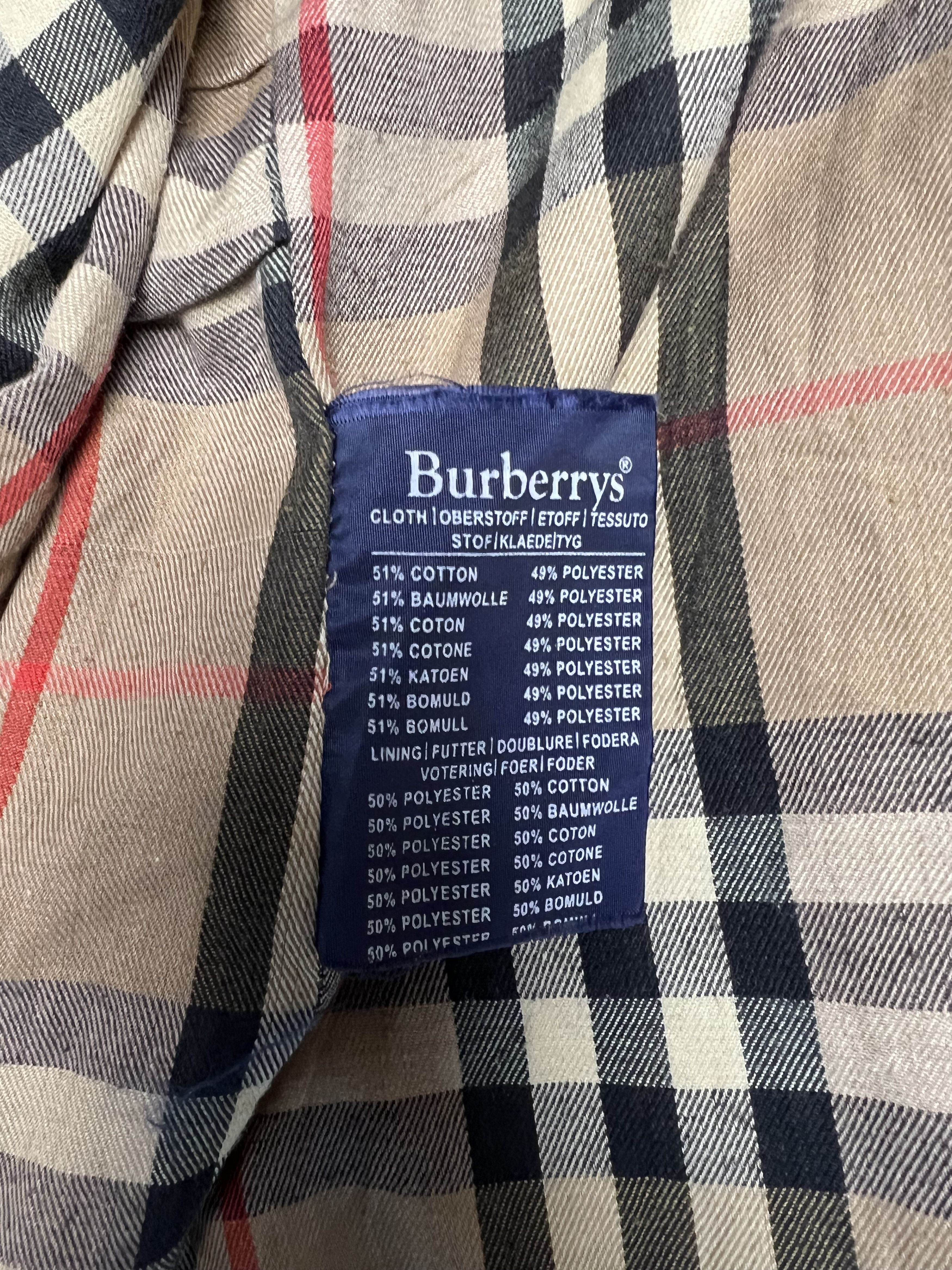 Burberry BURBERRY VINTAGE TRENCH COAT DOUBLE BREAST BEIGE Size US XXL / EU 58 / 5 - 7 Thumbnail
