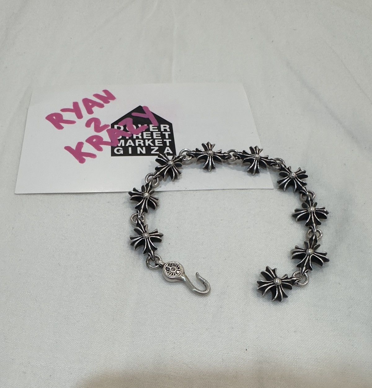 Chrome Hearts Chrome Hearts 9 Cross Link Bracelet | Grailed Chrome Hearts Chrome Hearts 9 Cross Link Bracelet | Grailed