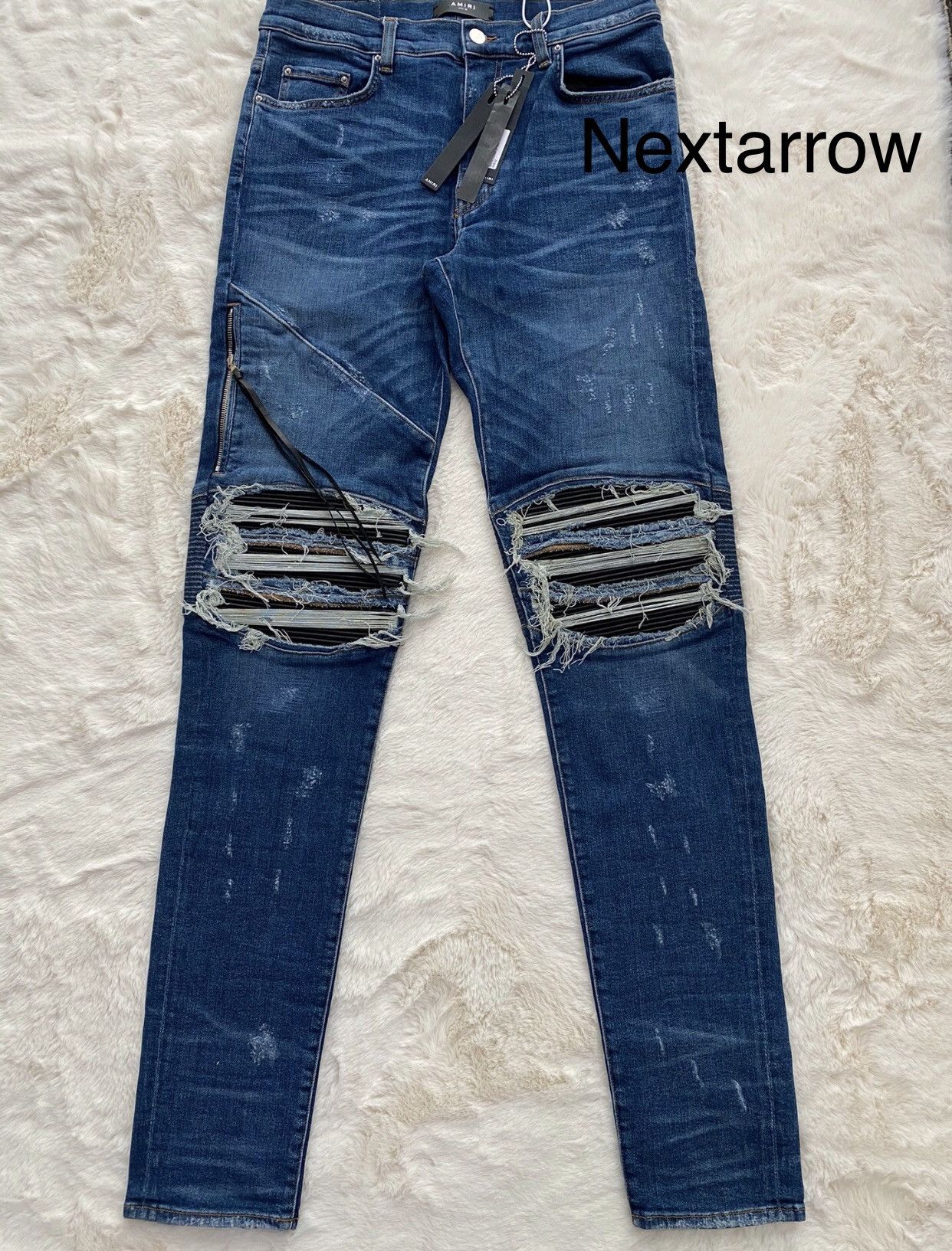 Amiri Amiri washed blue OG original mx2 jeans 2412-Nextarrow Size US 32 / EU 48 - 1 Thumbnail