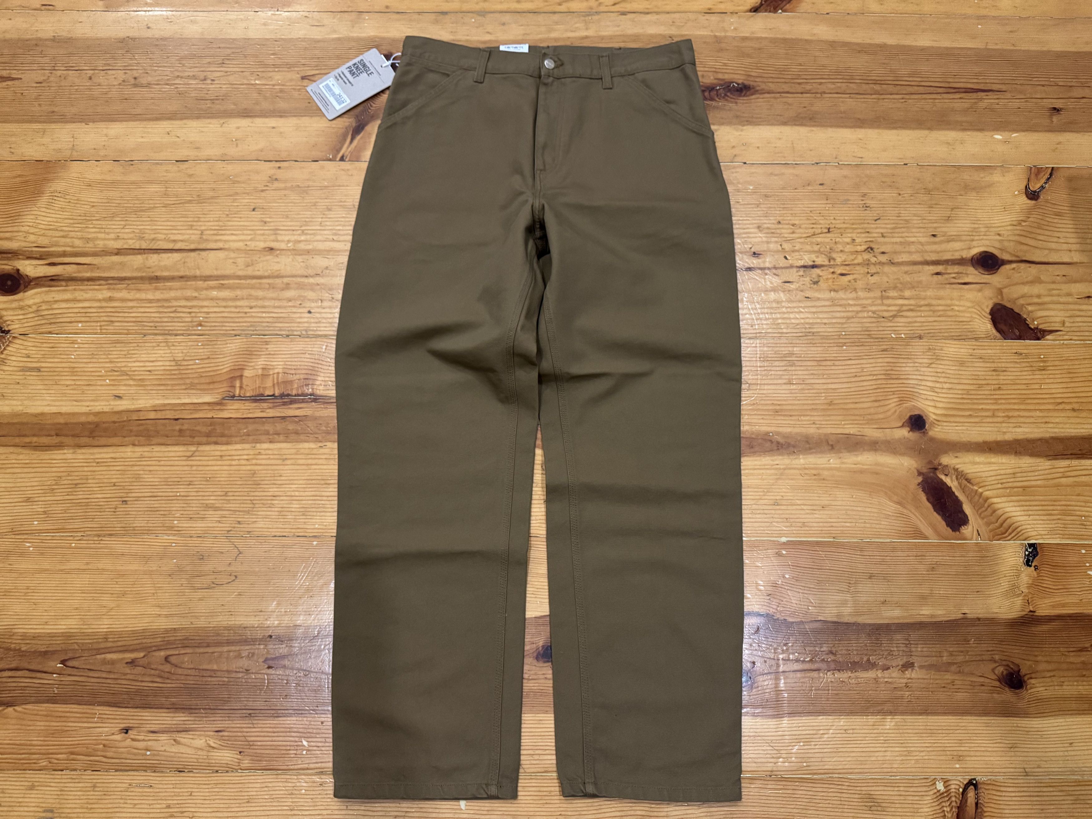 Carhartt Wip Carhartt WIP Single Knee Pant Hamilton Brown sz. 34x32 Size US 34 / EU 50 - 1 Thumbnail