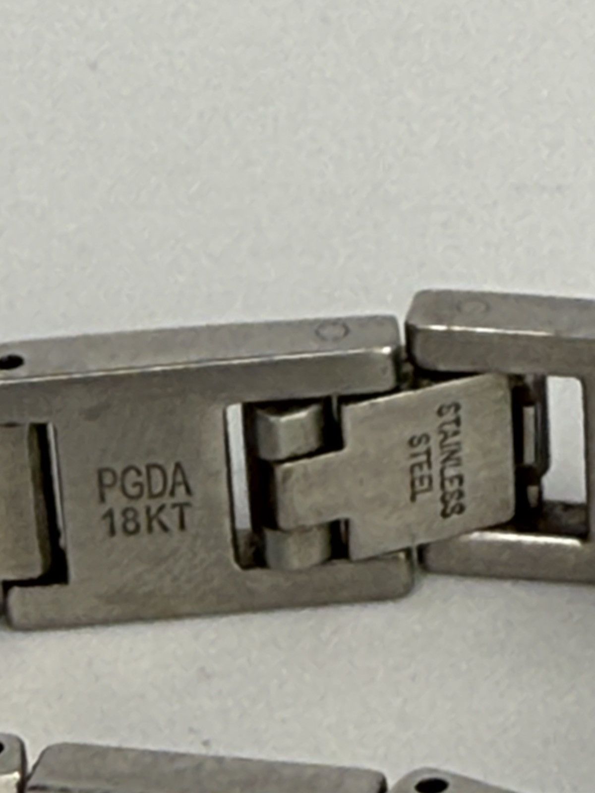 Vintage PGDA 18kt Stainless Steel Bracelet Size ONE SIZE - 2 Thumbnail