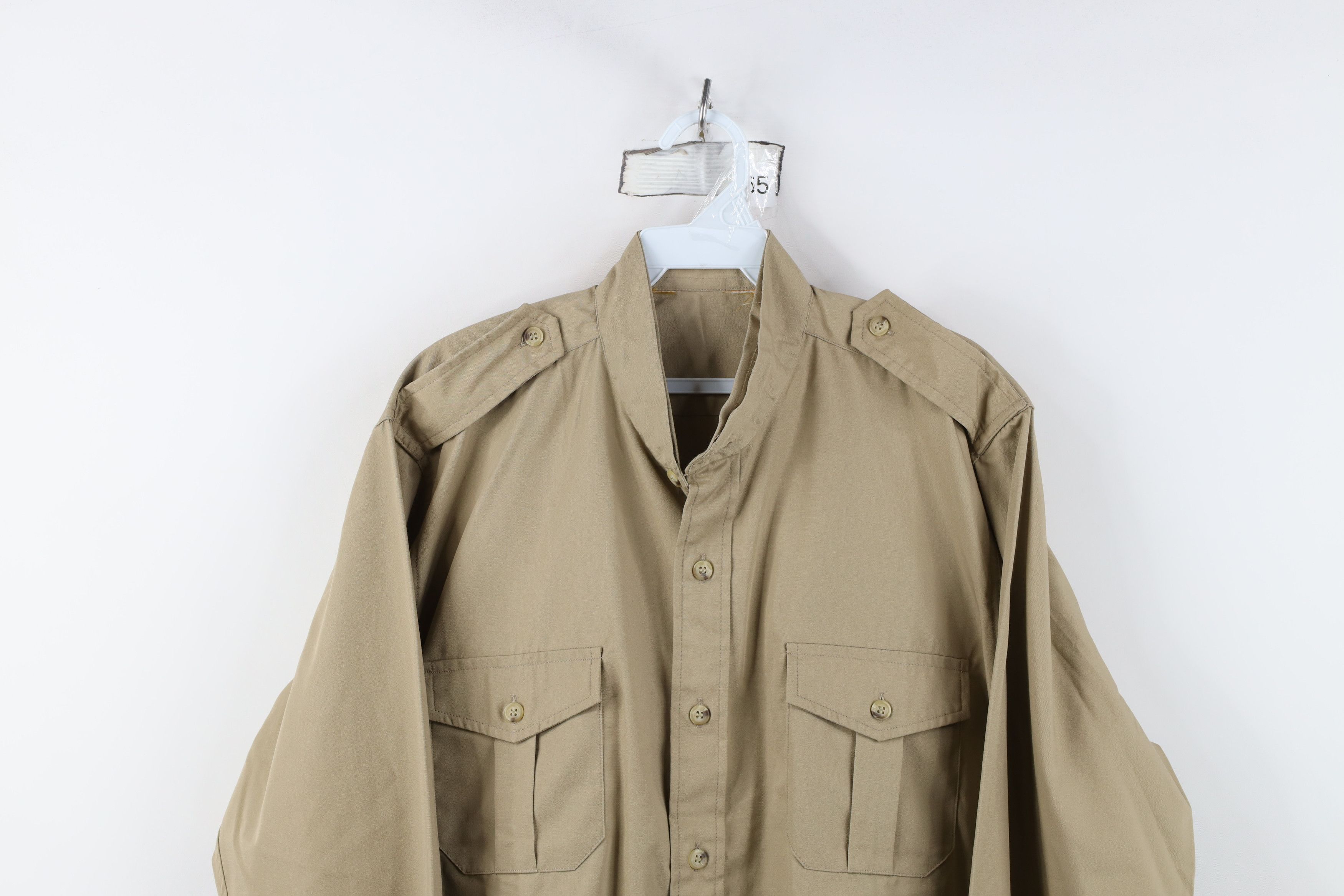 Vintage Vintage 70s Streetwear Band Collar Safari Bush Button Shirt Size US XXL / EU 58 / 5 - 2 Thumbnail