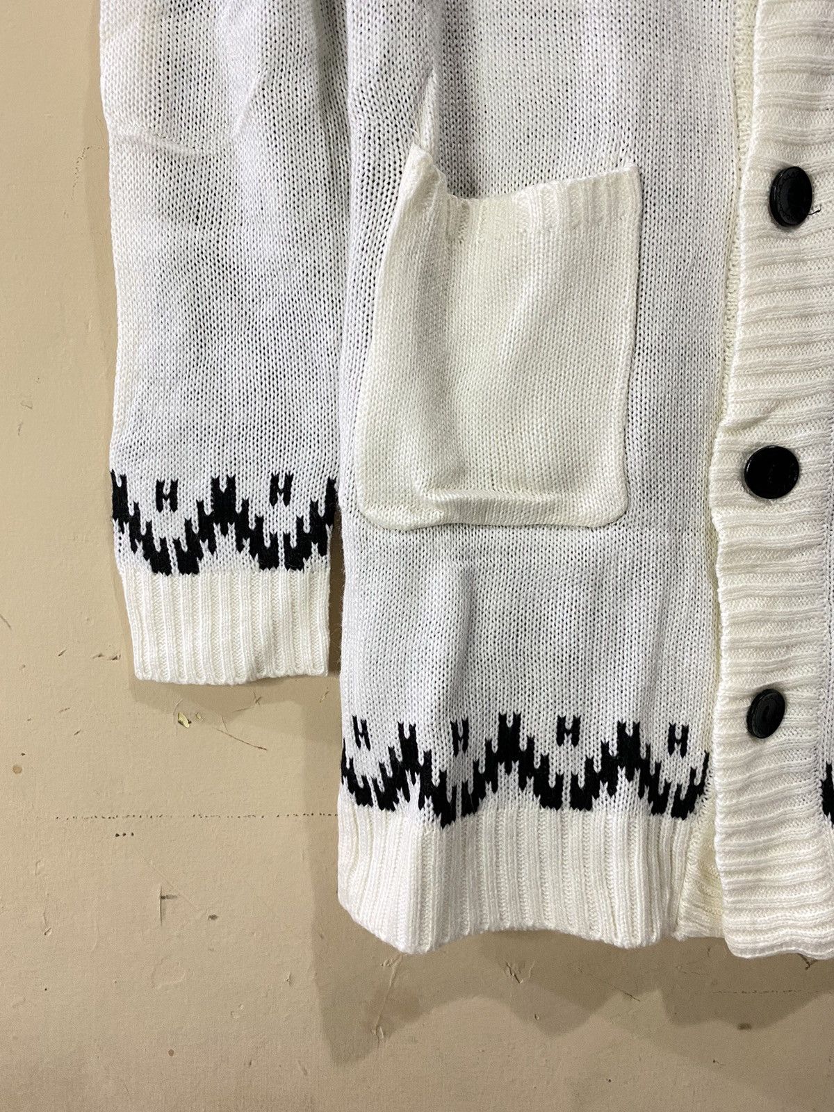 Issey Miyake Tete Homme Issey Miyake Wool Navajo Cardigan Size US M / EU 48-50 / 2 - 4 Thumbnail