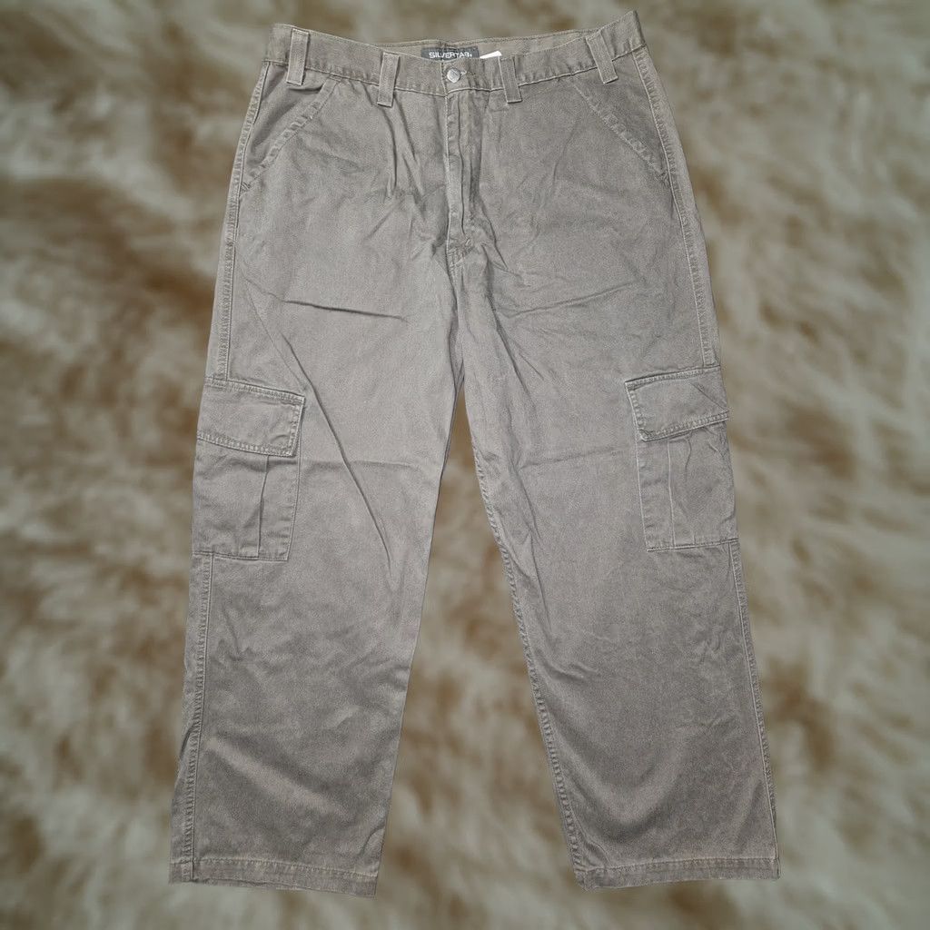 Levi's VINTAGE Levi's Silvertab Cargo Pants Mens 38x30 Brown Relaxed Denim Workwear Pants Size US 38 / EU 54 - 1 Thumbnail