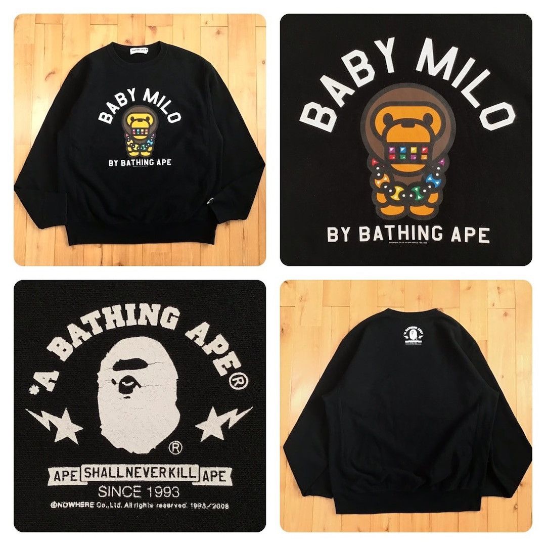 BAPE Milo Sweat shirt a bathing ape NIGO