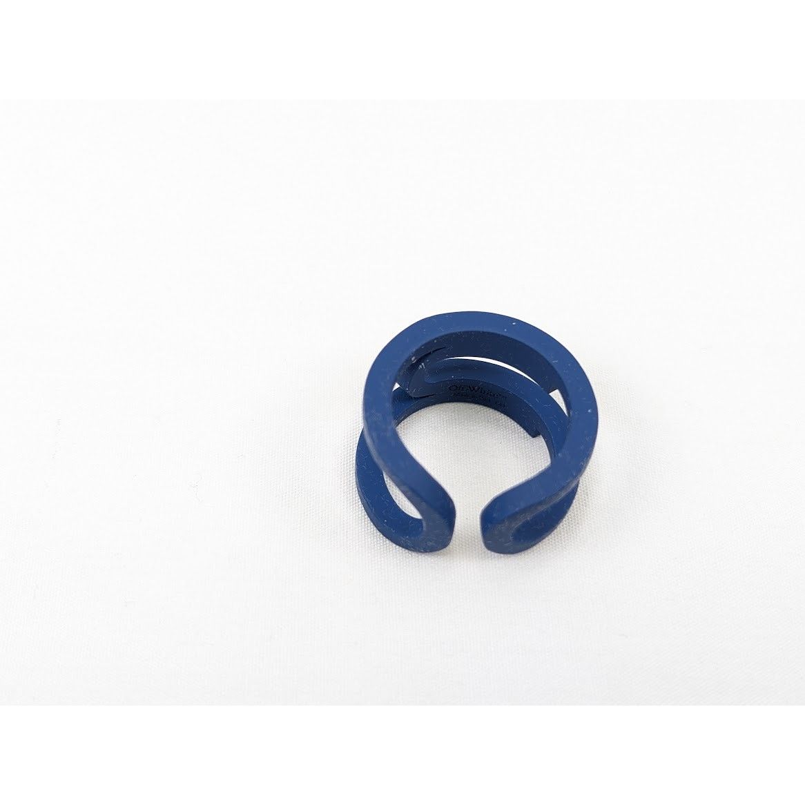Off-White o1rshd1 Q:2 / Size: 60 / Varnished Paperclip Ring in Blue Size ONE SIZE - 6 Thumbnail