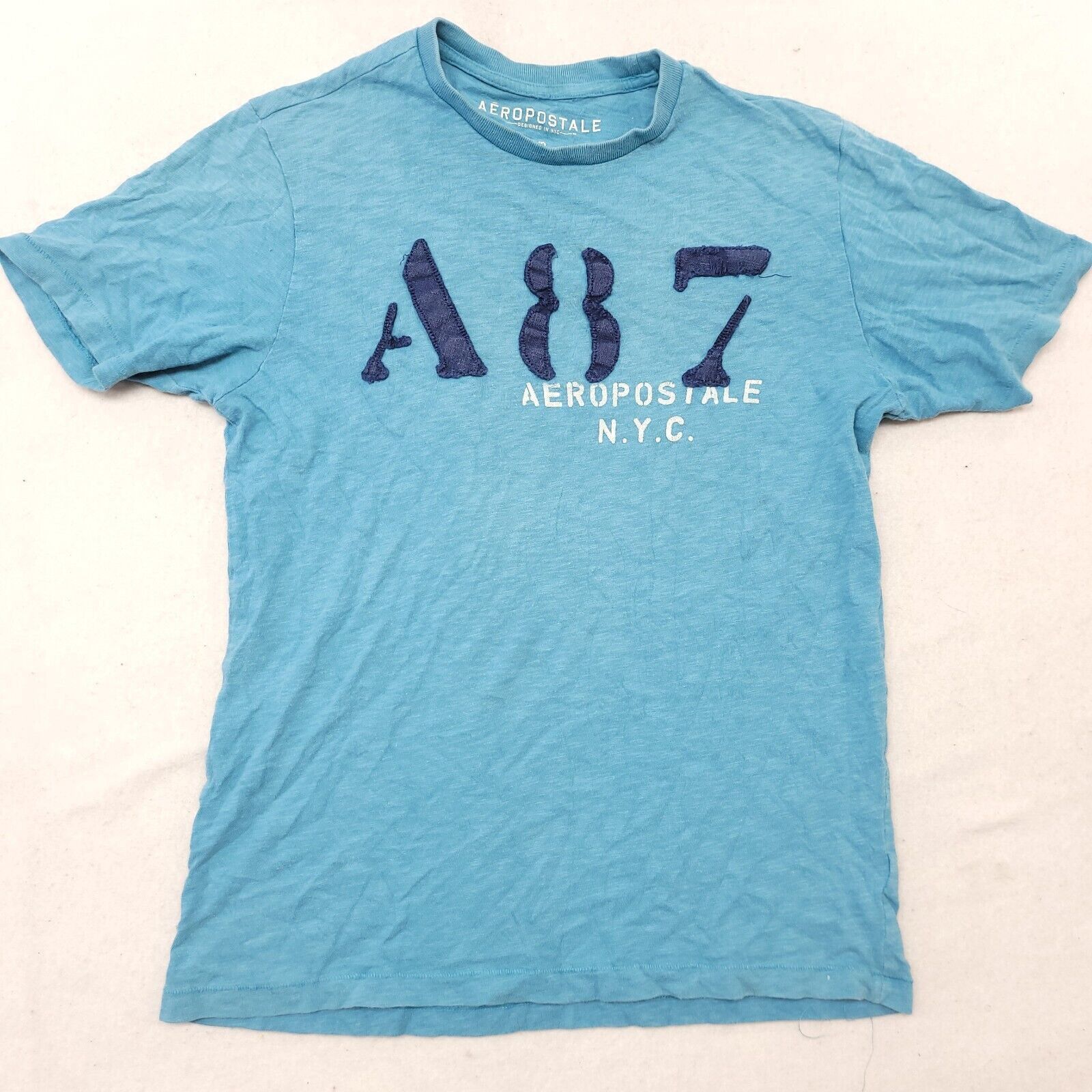 Aeropostale Aeropostale A87 T Shirt Adult Mens Size Small S Blue Size US S / EU 44-46 / 1 - 2 Thumbnail