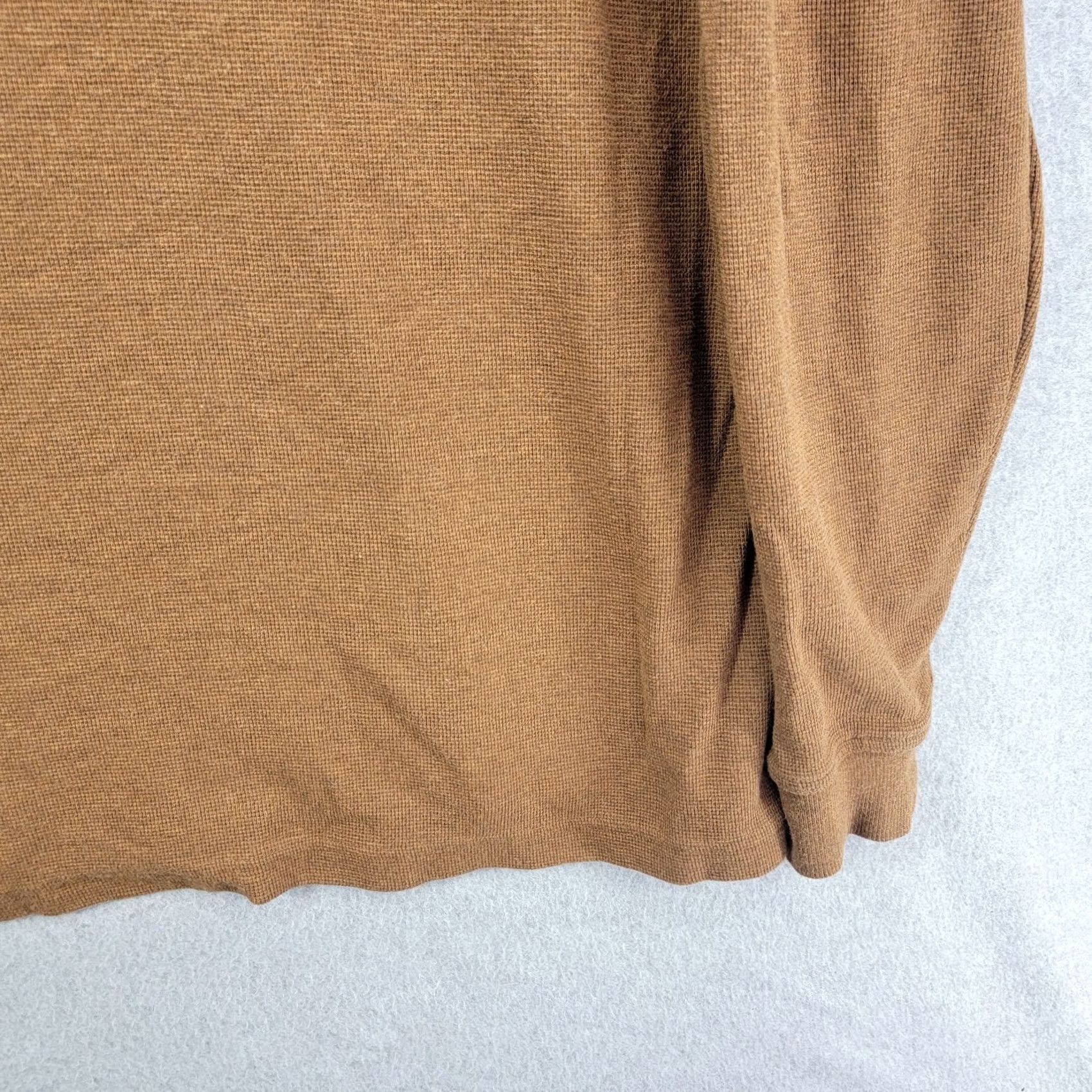 Vintage L.L. Bean Long Sleeve Thermal Shirt Mens XL Brown Buttons waffle Size US XL / EU 56 / 4 - 4 Thumbnail