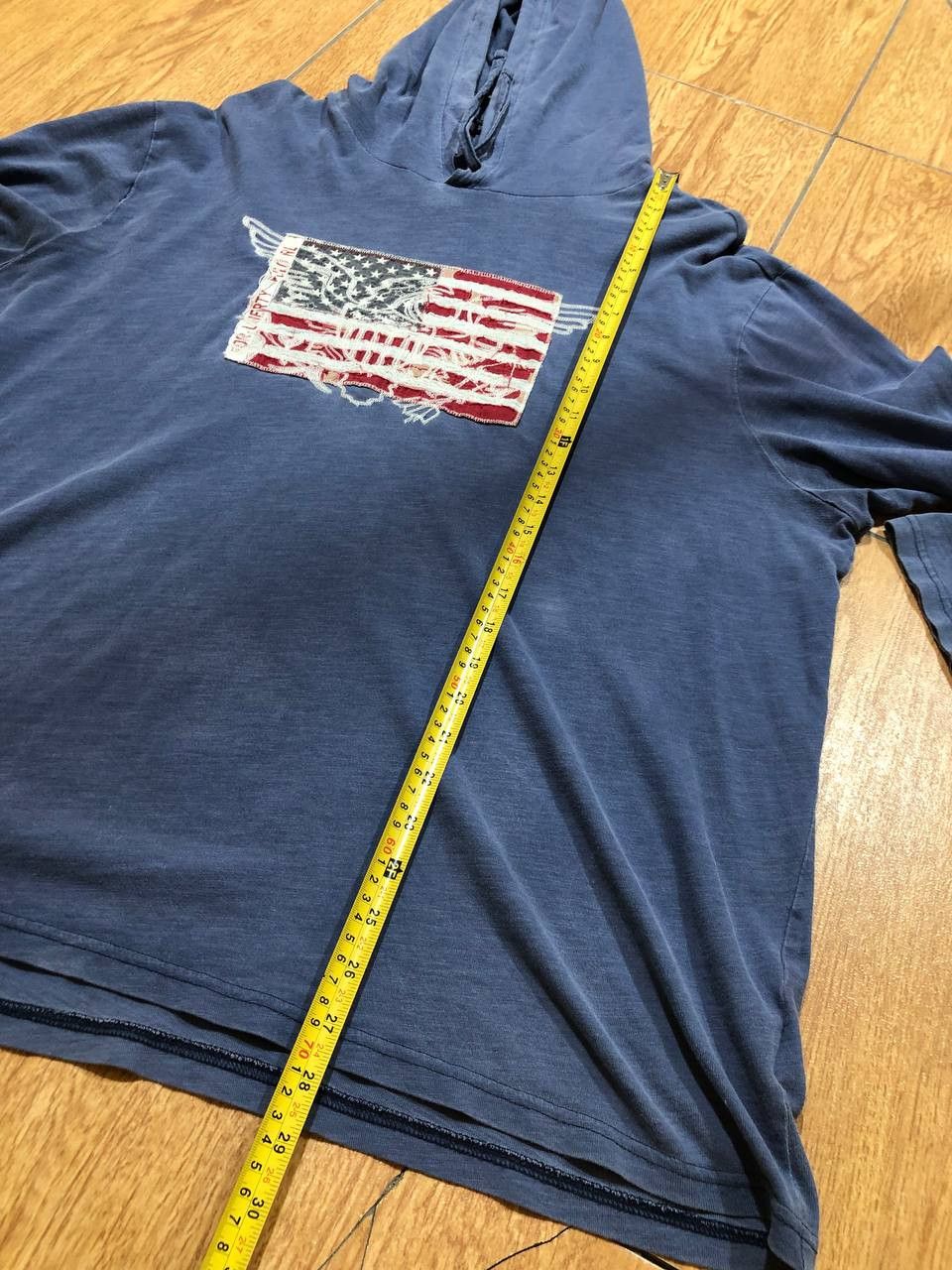 Polo Ralph Lauren POLO RALPH LAUREN Blue USA Flag Long Sleeve Hoodie Size US XL / EU 56 / 4 - 12 Thumbnail