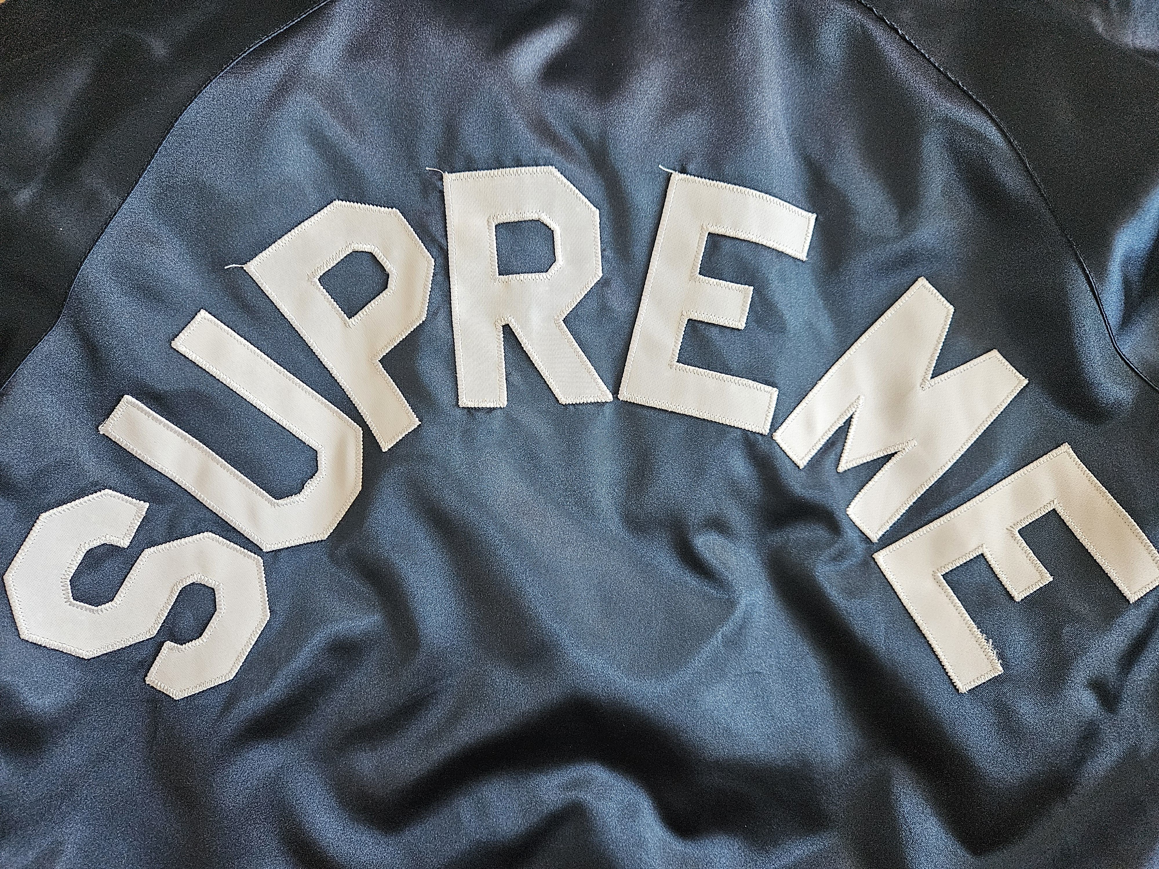 Champion × Supreme Supreme x Champion satin varsity jacket Size US L / EU 52-54 / 3 - 4 Thumbnail