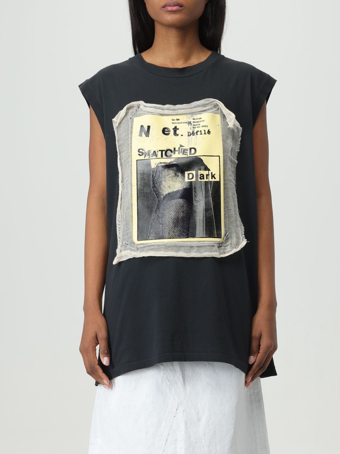 image of Maison Margiela T-Shirt Woman Black, Women's (Size 2XL)