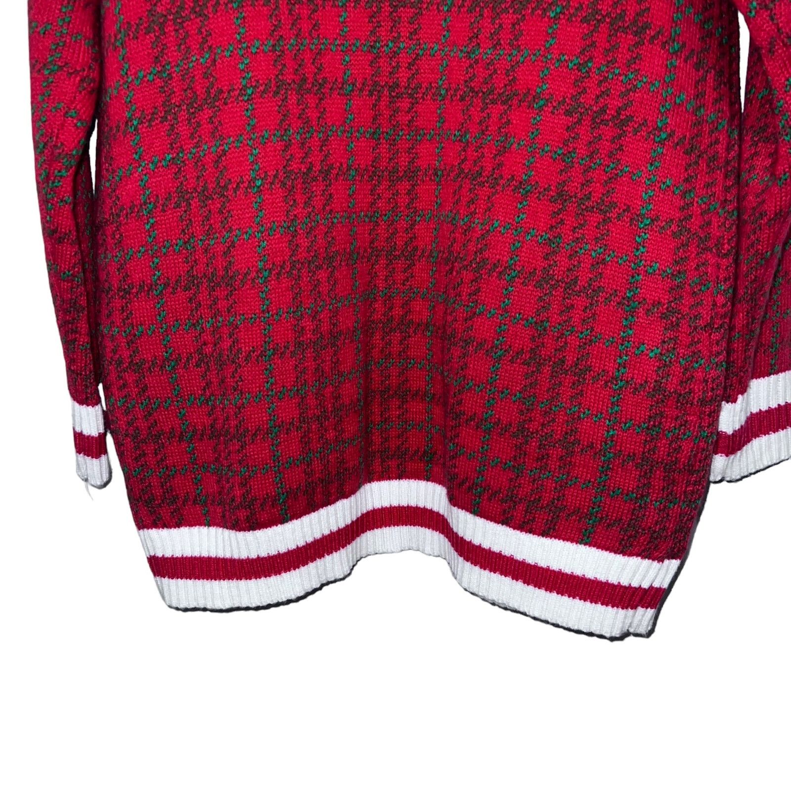 Other Joyland Long Sleeve Varsity Ugly Christmas Sweater Santa LG Size M / US 6-8 / IT 42-44 - 10 Thumbnail