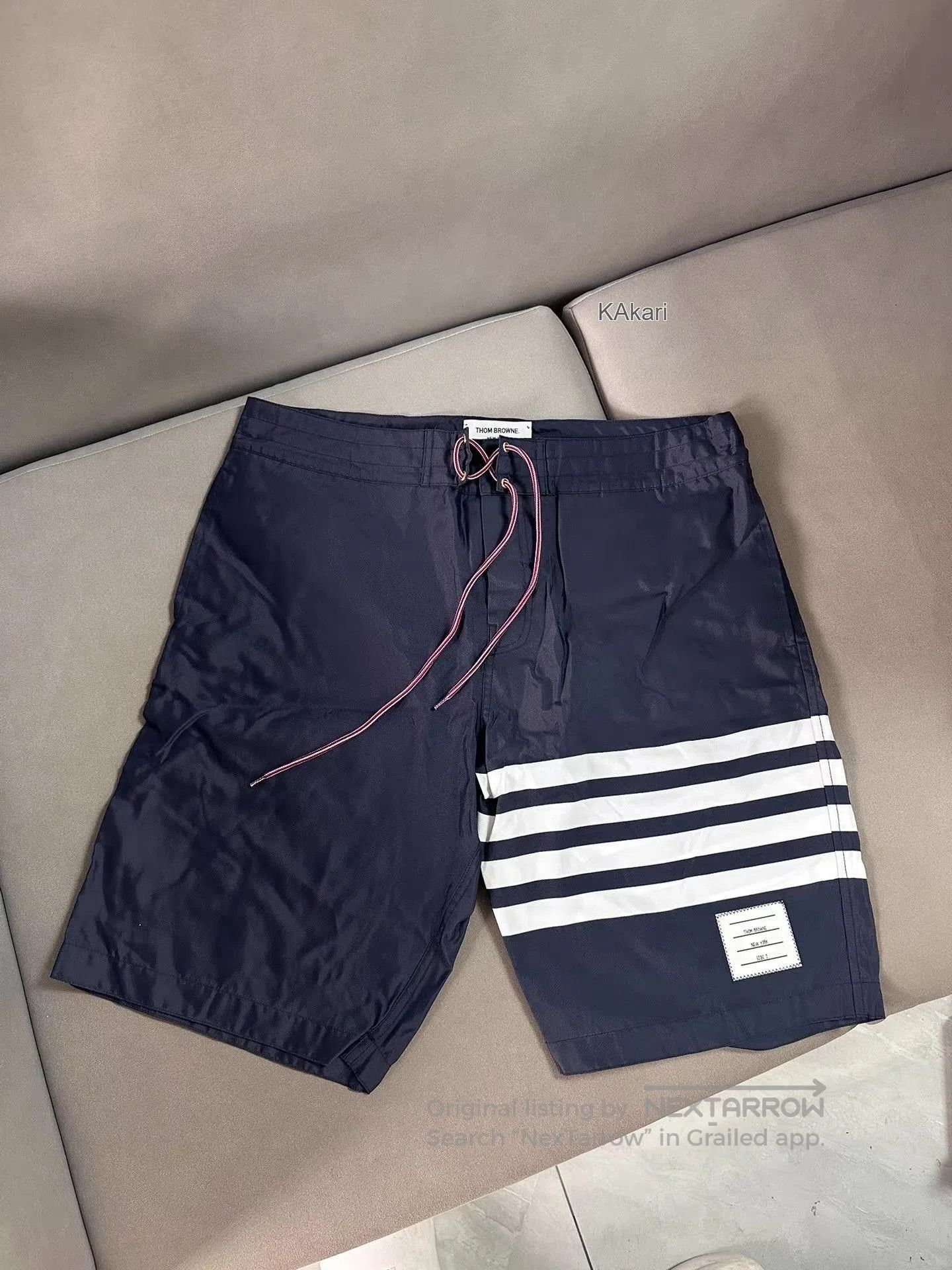 Thom Browne Blue Striped Casual Shorts Size 34. Size US 34 / EU 50 - 2 Thumbnail