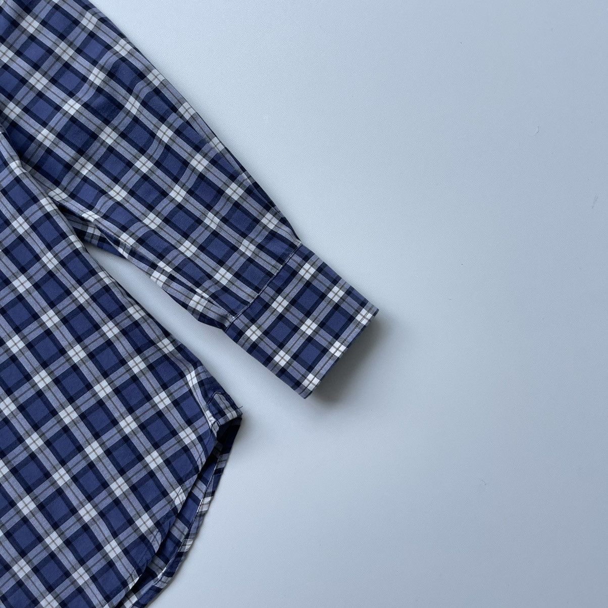 Brunello Cucinelli Brunello Cucinelli Slim Fit Cotton Checked Button Ups Shirt Size US S / EU 44-46 / 1 - 4 Thumbnail