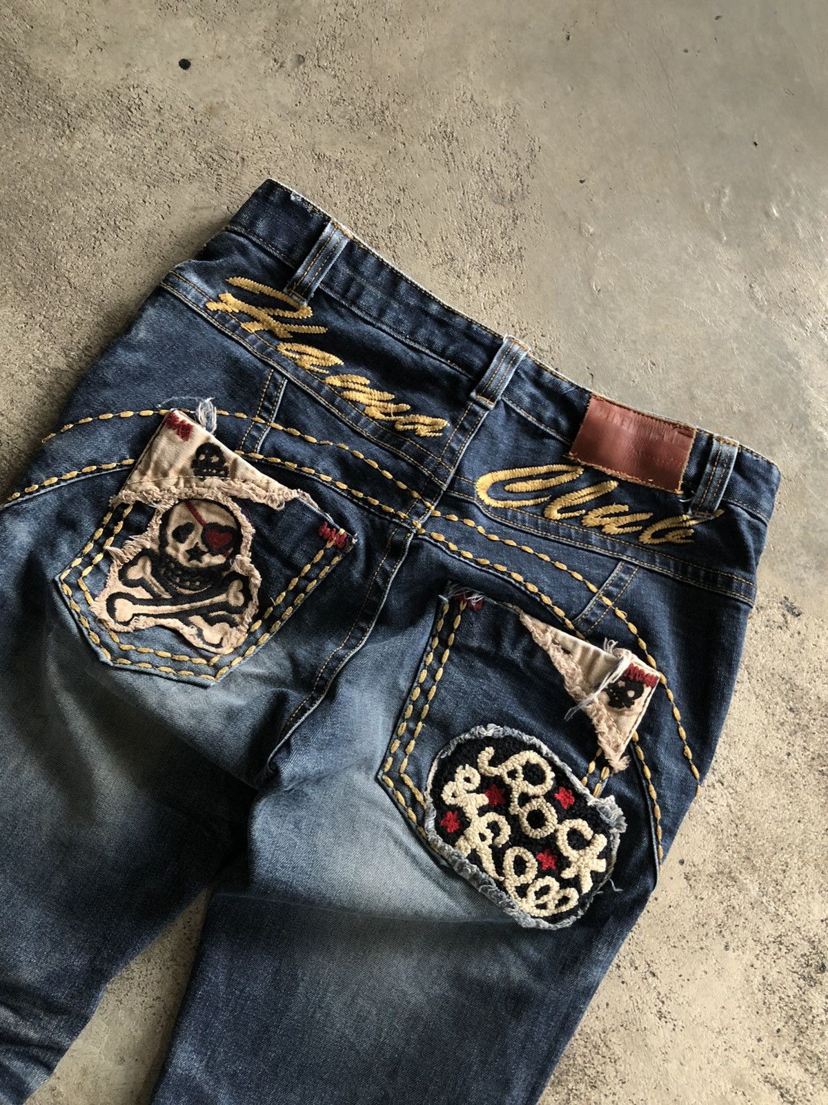 If Six Was Nine × Japanese Brand JAPANESE STYLE HAMO SKULL ROCK & ROLL JEANS Size US 30 / EU 46 - 3 Thumbnail