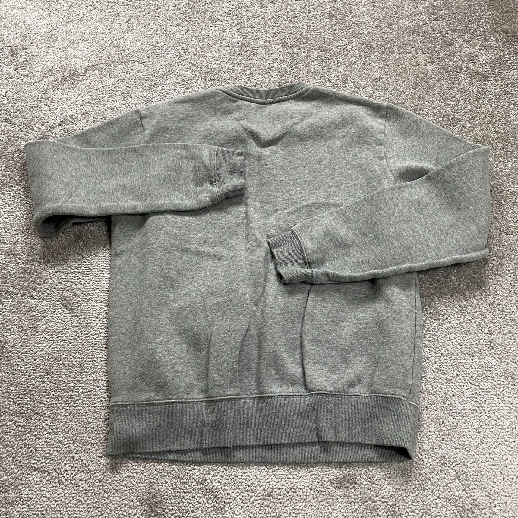 Vintage Spare Mens Small Solid Gray Crew Neck Fleece Pullover Sweatshirt Outdoor Casual Size US S / EU 44-46 / 1 - 2 Thumbnail