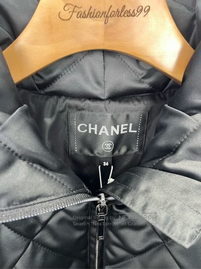 Chanel Chanel Black metal buckle logo lapel jacket Size XS / US 0-2 / IT 36-38 - 4 Thumbnail