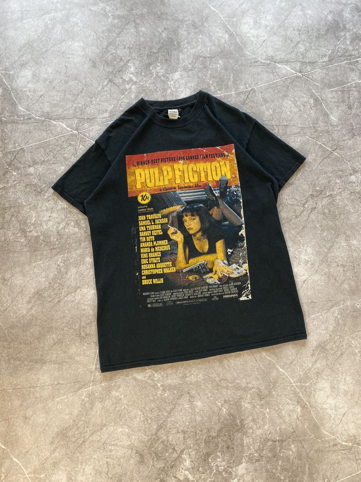 Vintage Vintage 1994 Pulp Fiction x Winterland Productions T-shirt Size US M / EU 48-50 / 2 - 1 Thumbnail