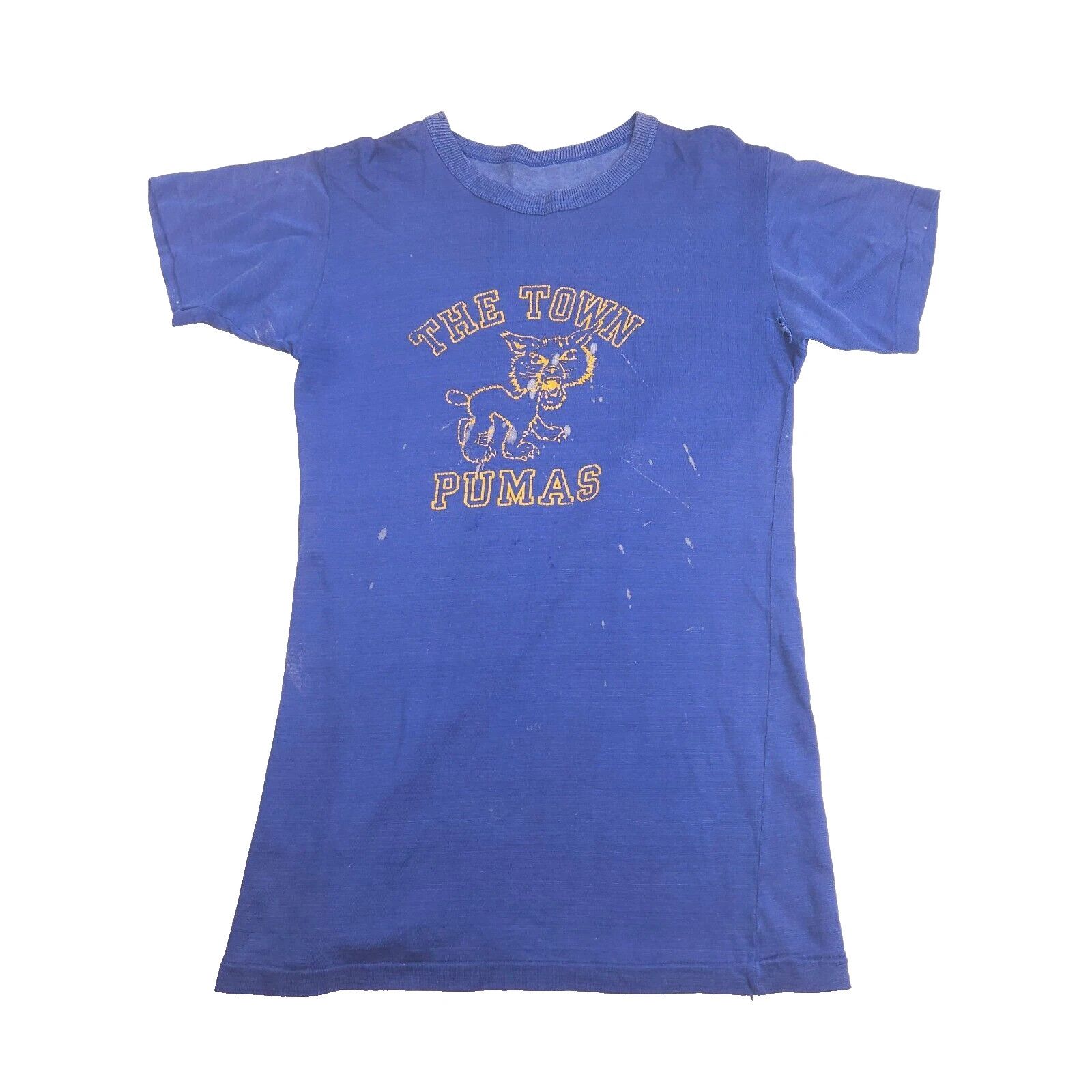Vintage 50s Town Pumas Jersey L USA School Football PE True Vintage Size US L / EU 52-54 / 3 - 1 Thumbnail