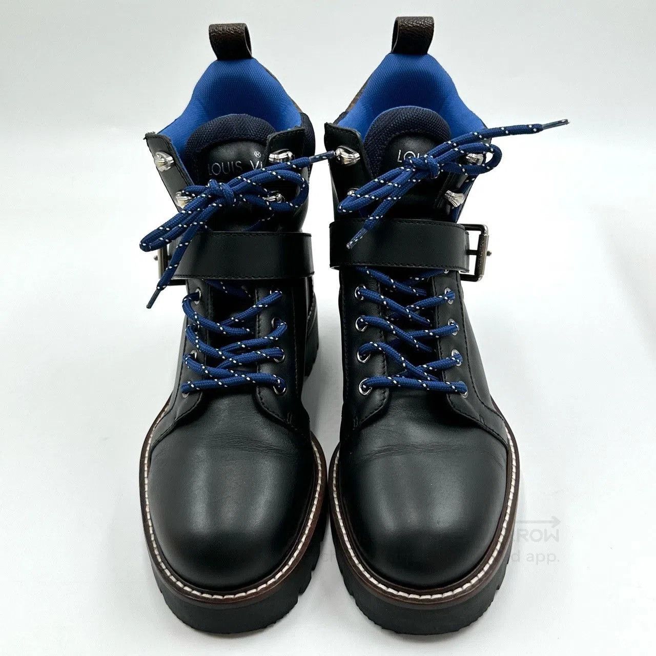 Louis Vuitton LV Monogram Leather Martin Boots. Size US 7 / EU 40 - 2 Thumbnail