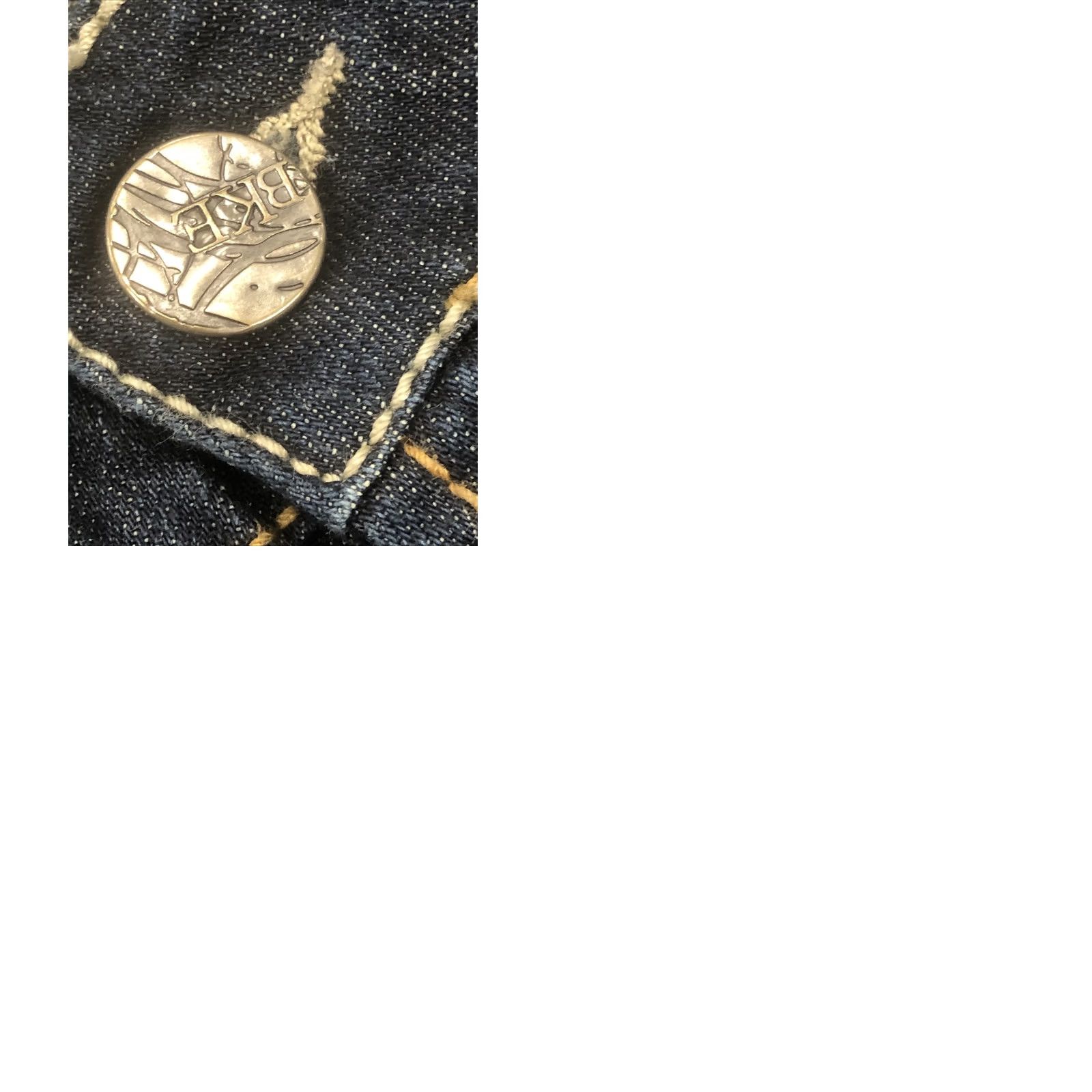 Vintage BKE Culture 9" rise Boot Cut Jeans 30 X 31.5 Dark Blue Bling Stitch Denim Spandex Cotton Tencel Bemberg Buckle Women Regular Size 30 Inseam 31.5 Size 30" / US 8 / IT 44 - 10 Thumbnail