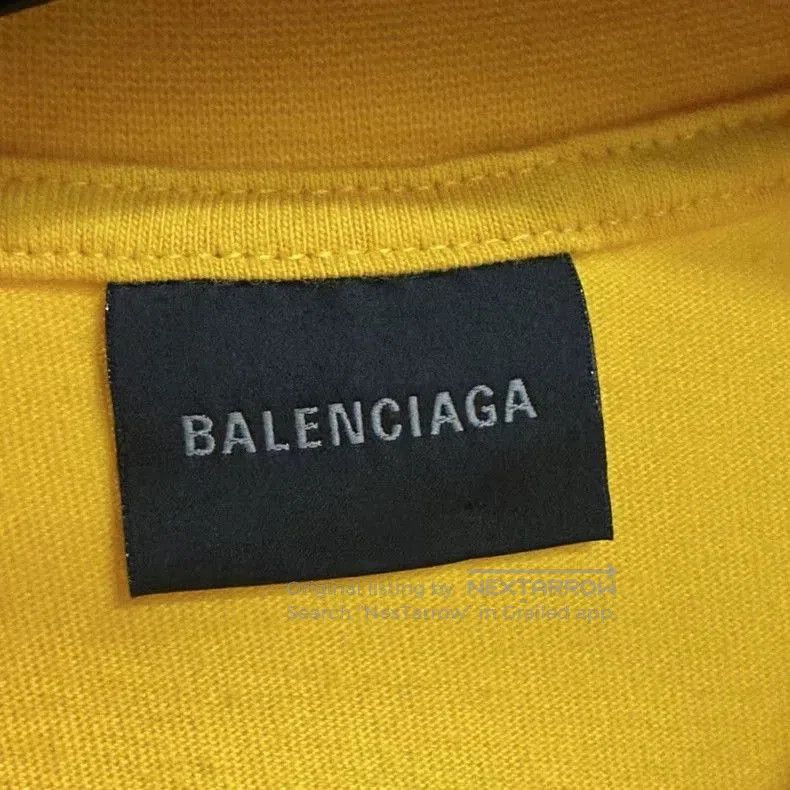 Balenciaga Balenciaga Yellow Logo Print Short Sleeve T-shirt. Size US XS / EU 42 / 0 - 3 Thumbnail