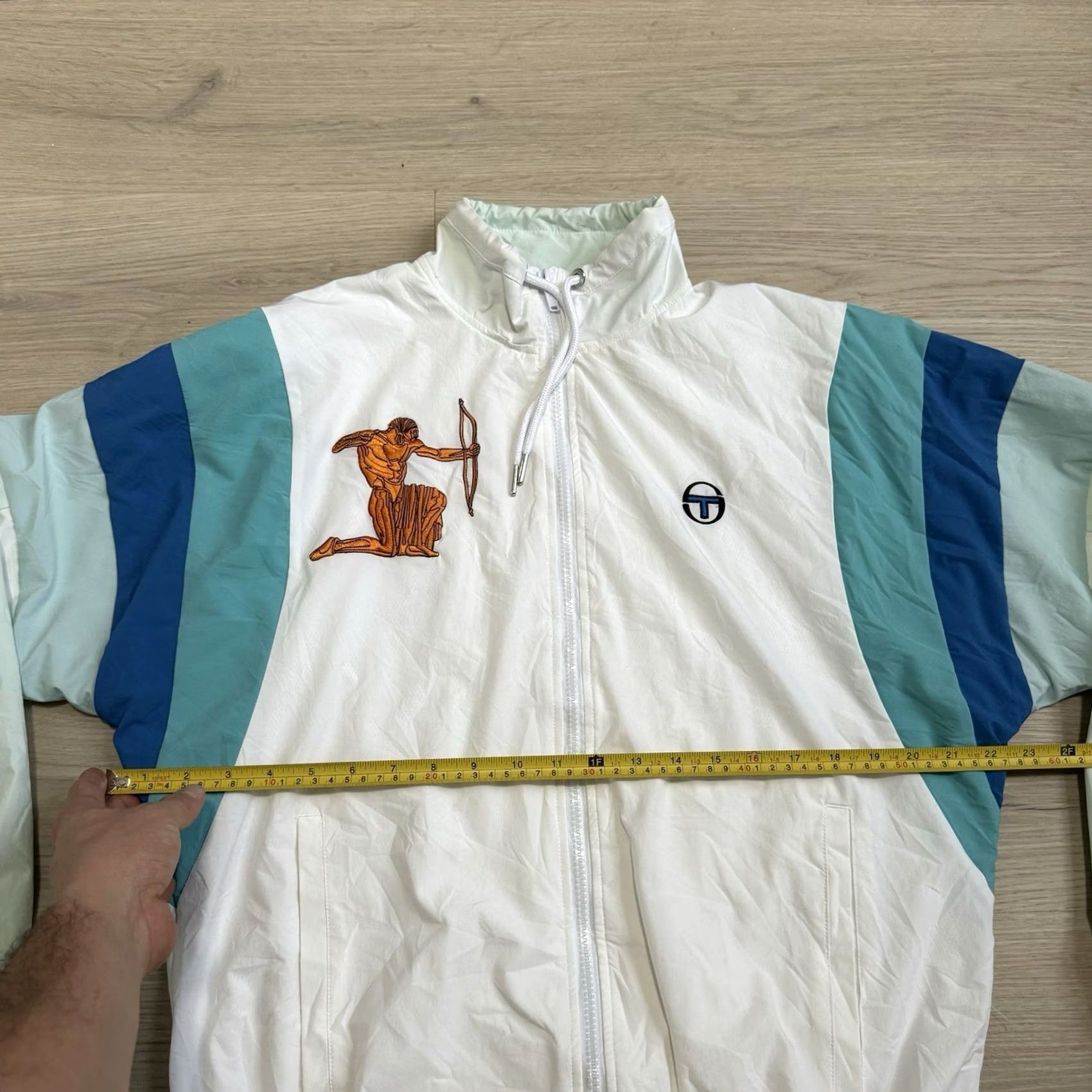 Sergio Tacchini Sergio Tacchini Court Arezzo Track Jacket Sz S Multicolor Men Zip Nylon Mid-Length 60007-052 Size US S / EU 44-46 / 1 - 7 Thumbnail