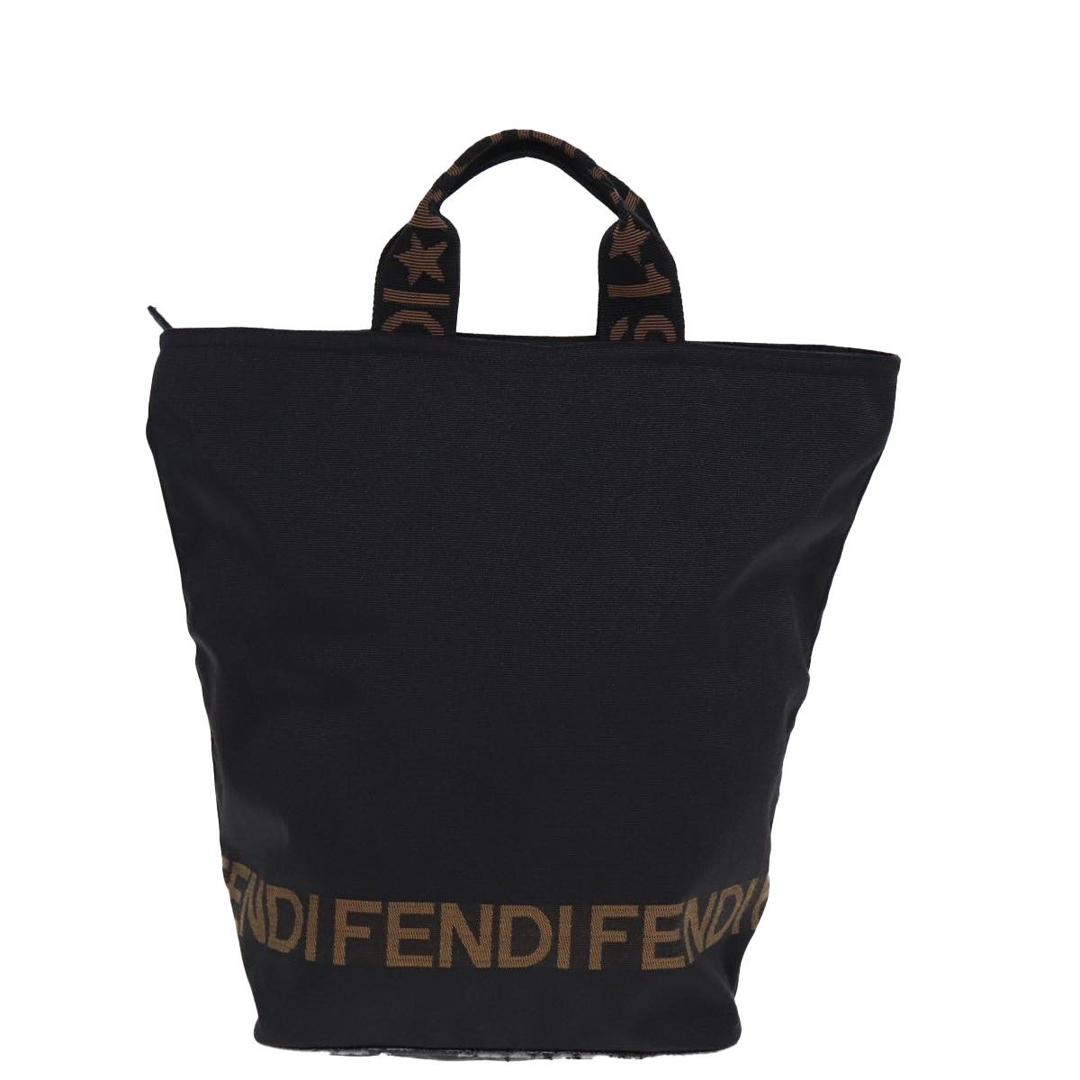 Fendi Cabas Black Canvas Tote Bag (Pre-Owned) Size ONE SIZE - 1 Thumbnail