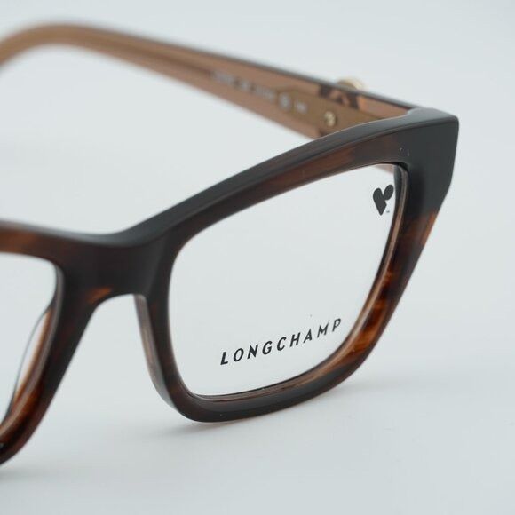 Longchamp Longchamp LO2762 238 Eyeglasses Brown 51mm Cat Eye Frame Size ONE SIZE - 2 Thumbnail