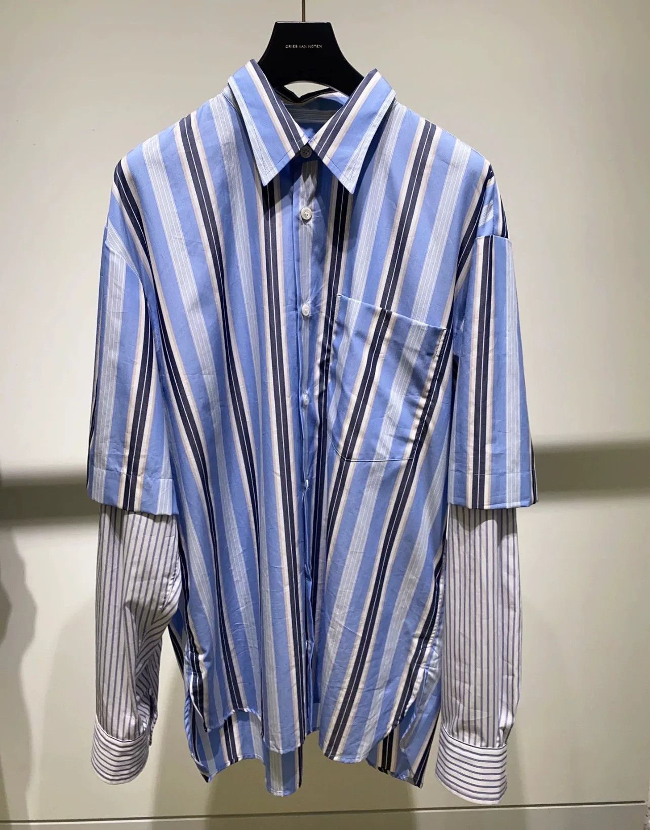 Dries Van Noten striped short-sleeve shirt by dries van noten Size US S / EU 44-46 / 1 - 1 Thumbnail