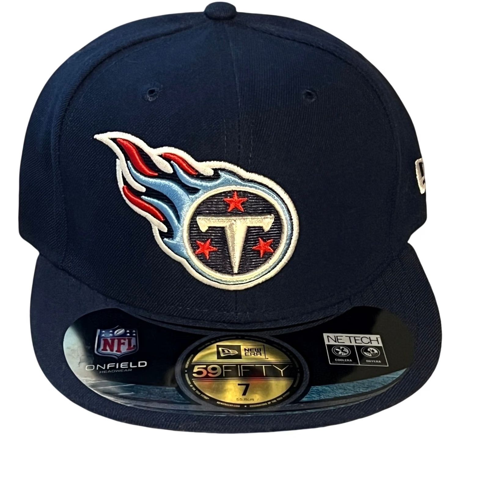 New Era New Era 59FIFTY Tennessee Titans Hat Men Size 7 Blue NFL On-Field Fitted Cap Size ONE SIZE - 2 Thumbnail