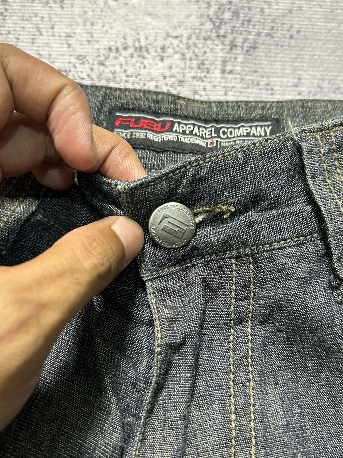 PPFM Vintage Fubu Y2K Baggy Denim Size US 31 - 8 Thumbnail