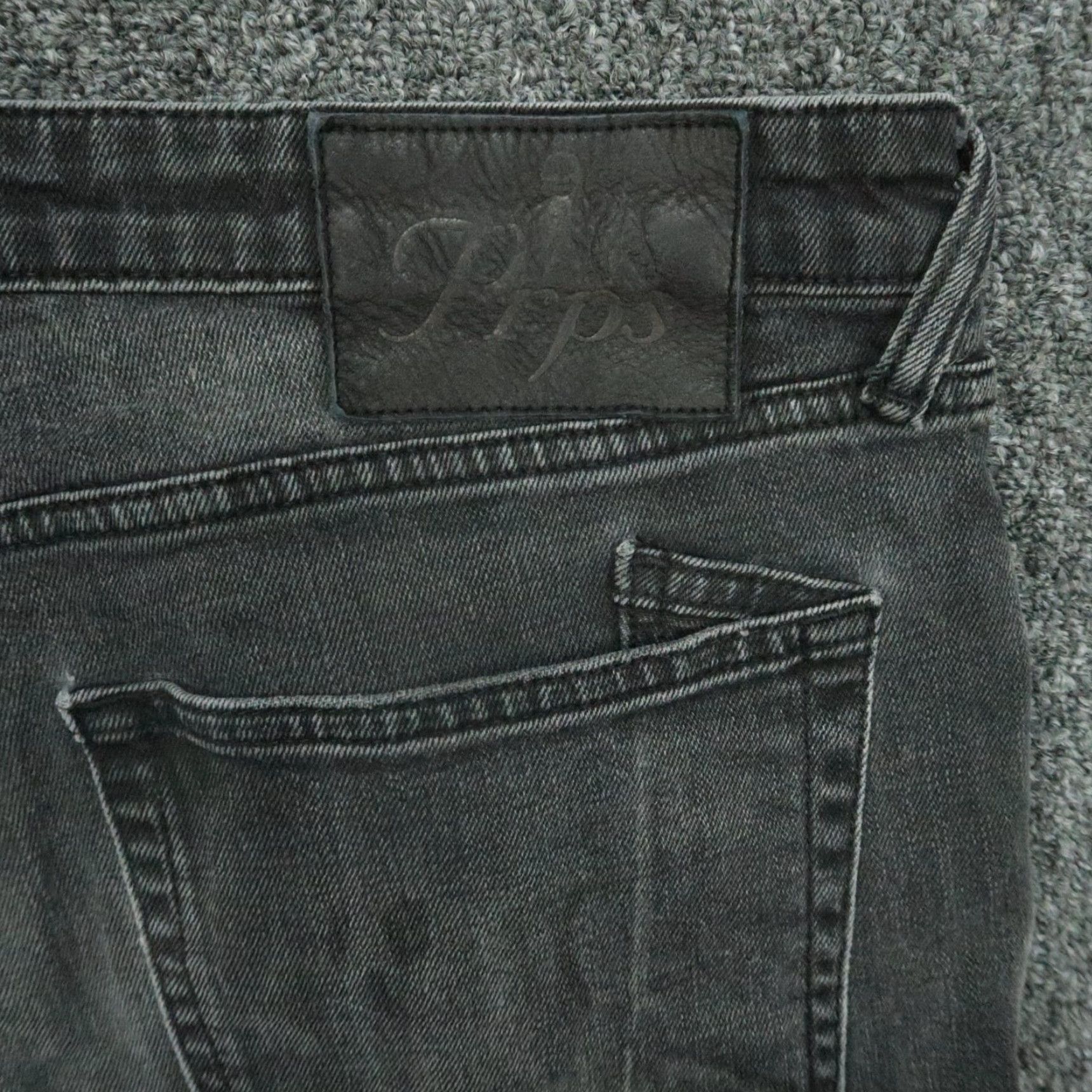 Prps PRPS Jeans Mens 36x34 Black Windsor Slim Skinny Distressed Cargo Denim 5-Pocket Button Fly Belt Loops Cotton Jeans Mens Size US 36 / EU 52 - 6 Thumbnail