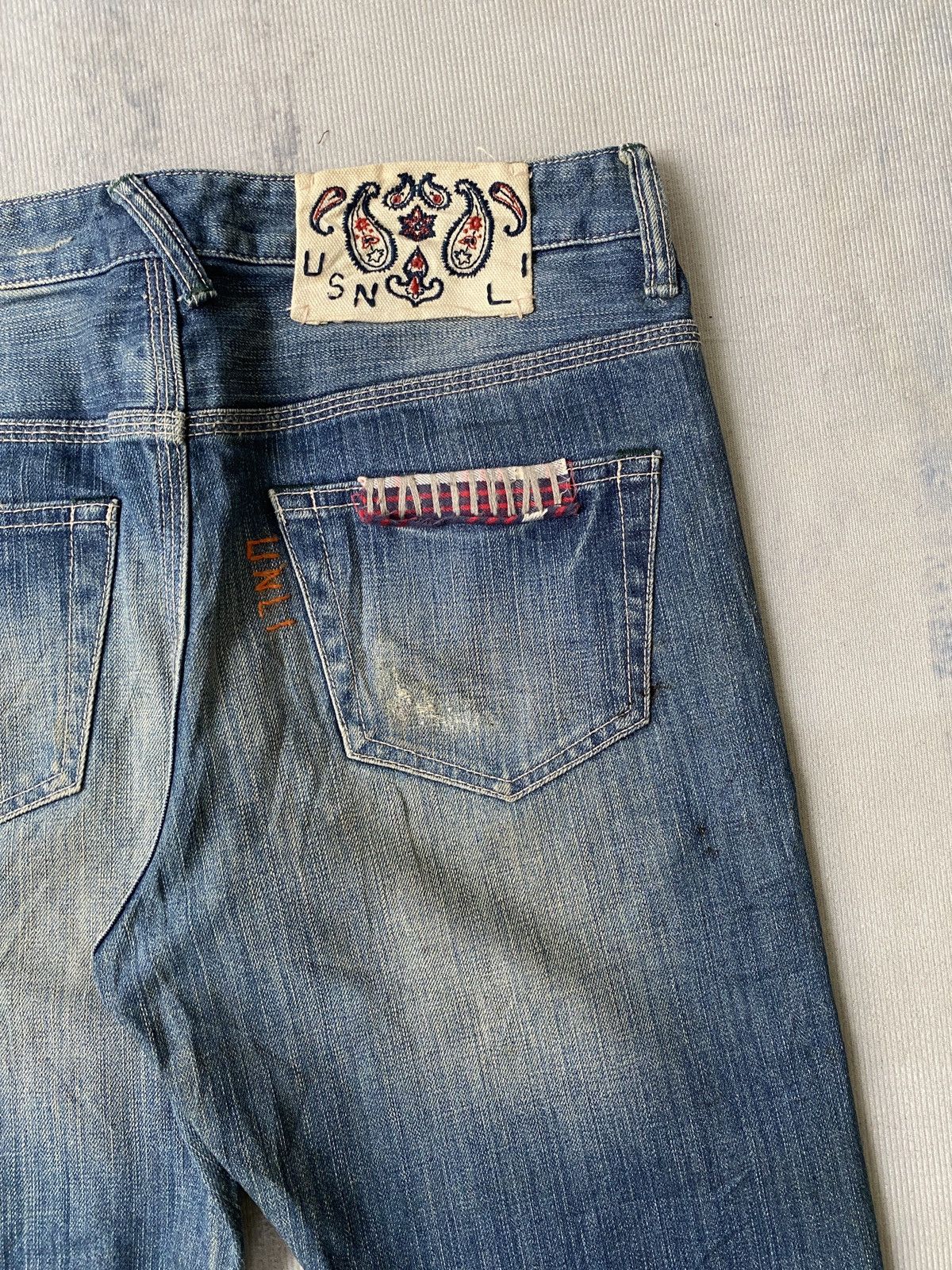Japanese Brand Lime Inc Japan Usn Marine Patchwork Distressed Design Denim Size US 30 / EU 46 - 17 Thumbnail