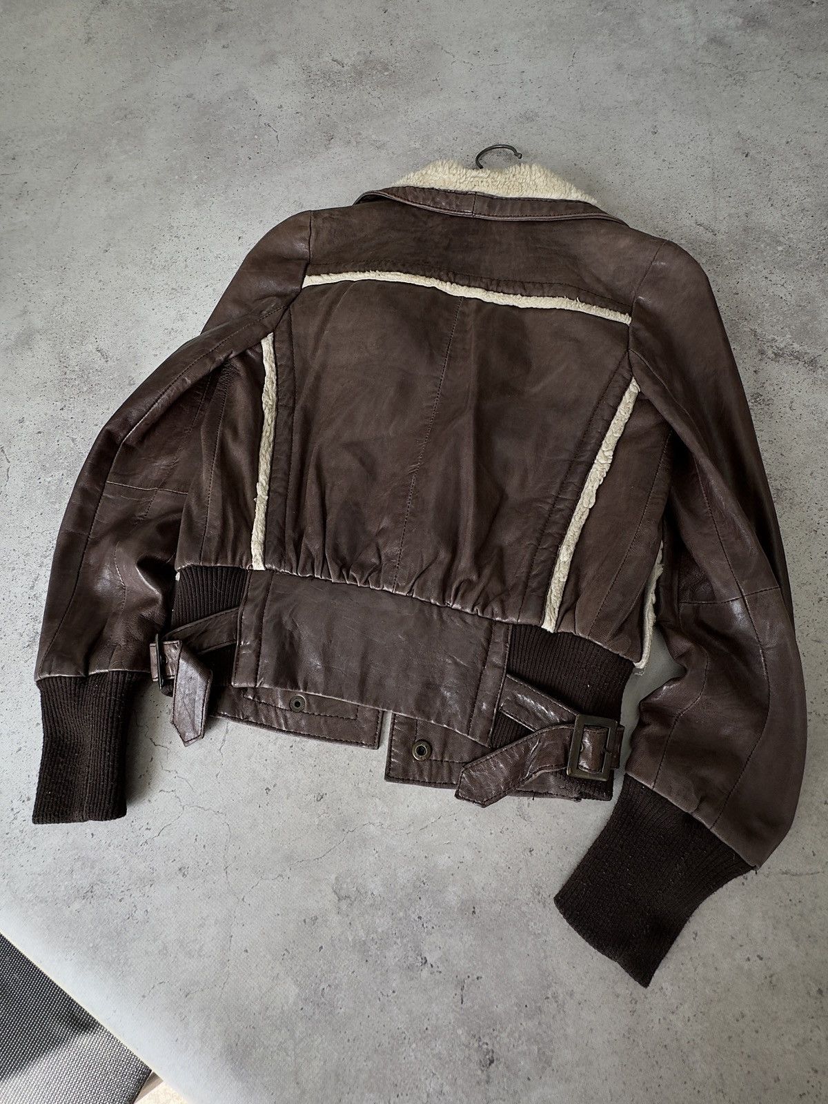 Rick Owens Vintage 00s Asymmetric Real Soft Leather Bomber Jacket Size US S / EU 44-46 / 1 - 6 Thumbnail
