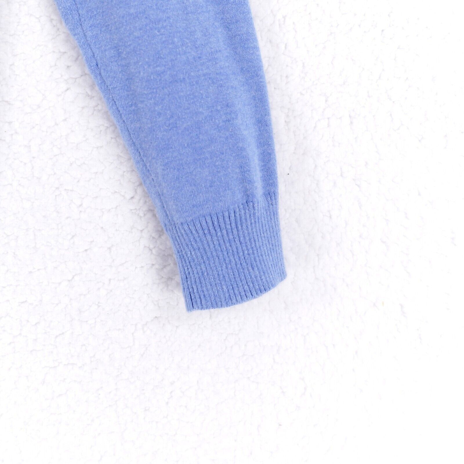 Lands' End Land's End Large Button Front Baby Blue Sweater Round Neck C Size L / US 10 / IT 46 - 2 Thumbnail