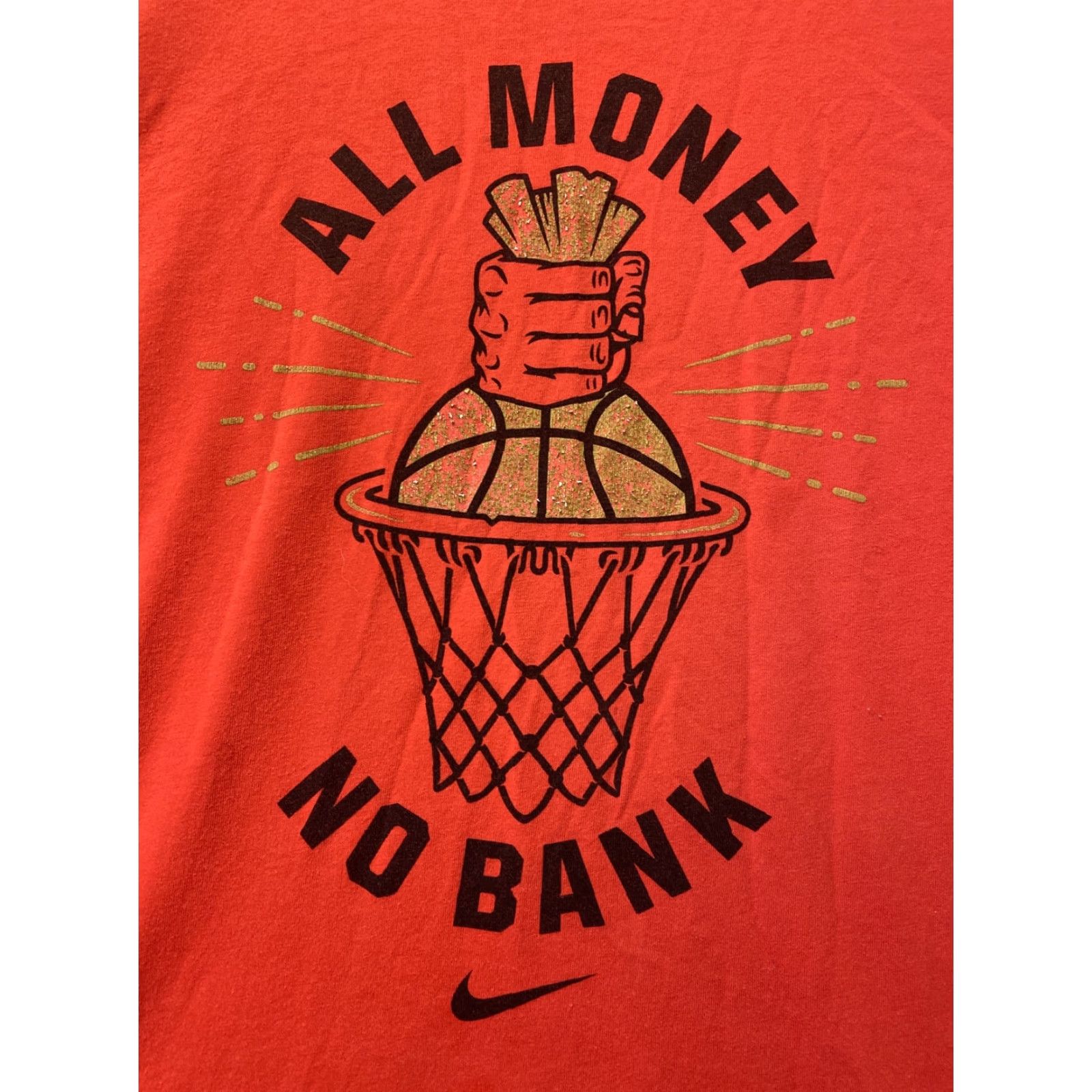 Nike Nike Men’s Red Crew Neck T-Shirt Large Short Sleeve 90s Graphic Cotton Size US L / EU 52-54 / 3 - 2 Thumbnail