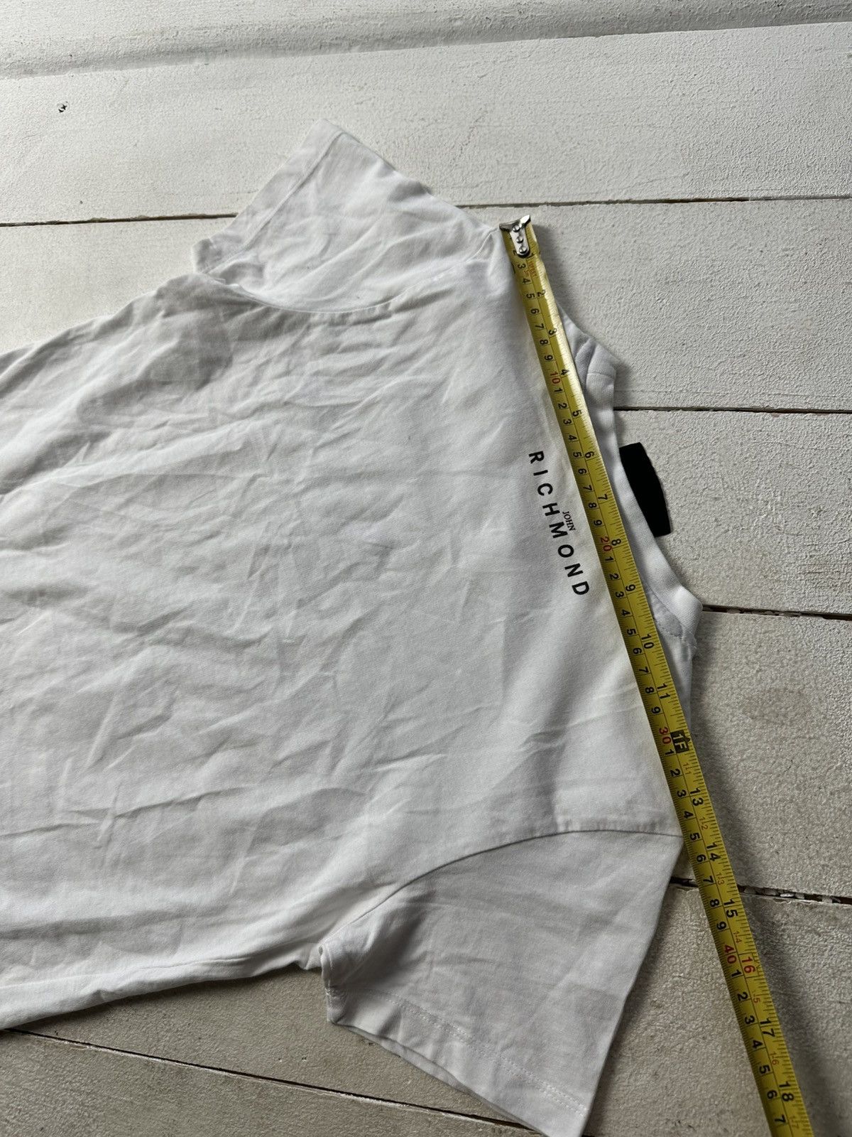 Vintage JOHN RICHMOND PUNK 🚨 LUXURY WOMEN WHITE TEE BIG LOGO Size S / US 4 / IT 40 - 16 Thumbnail