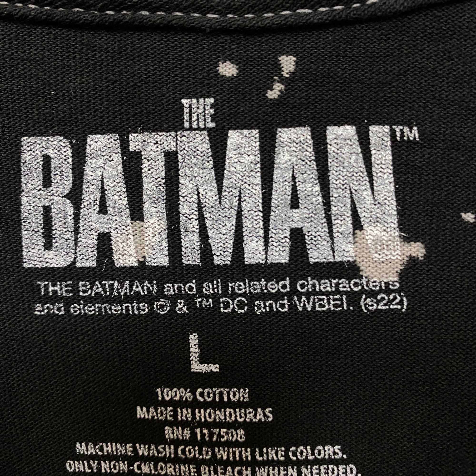DC Comics The Batman Silhouette Spell-Out Movie Poster Splatter Dye L Size US L / EU 52-54 / 3 - 4 Thumbnail