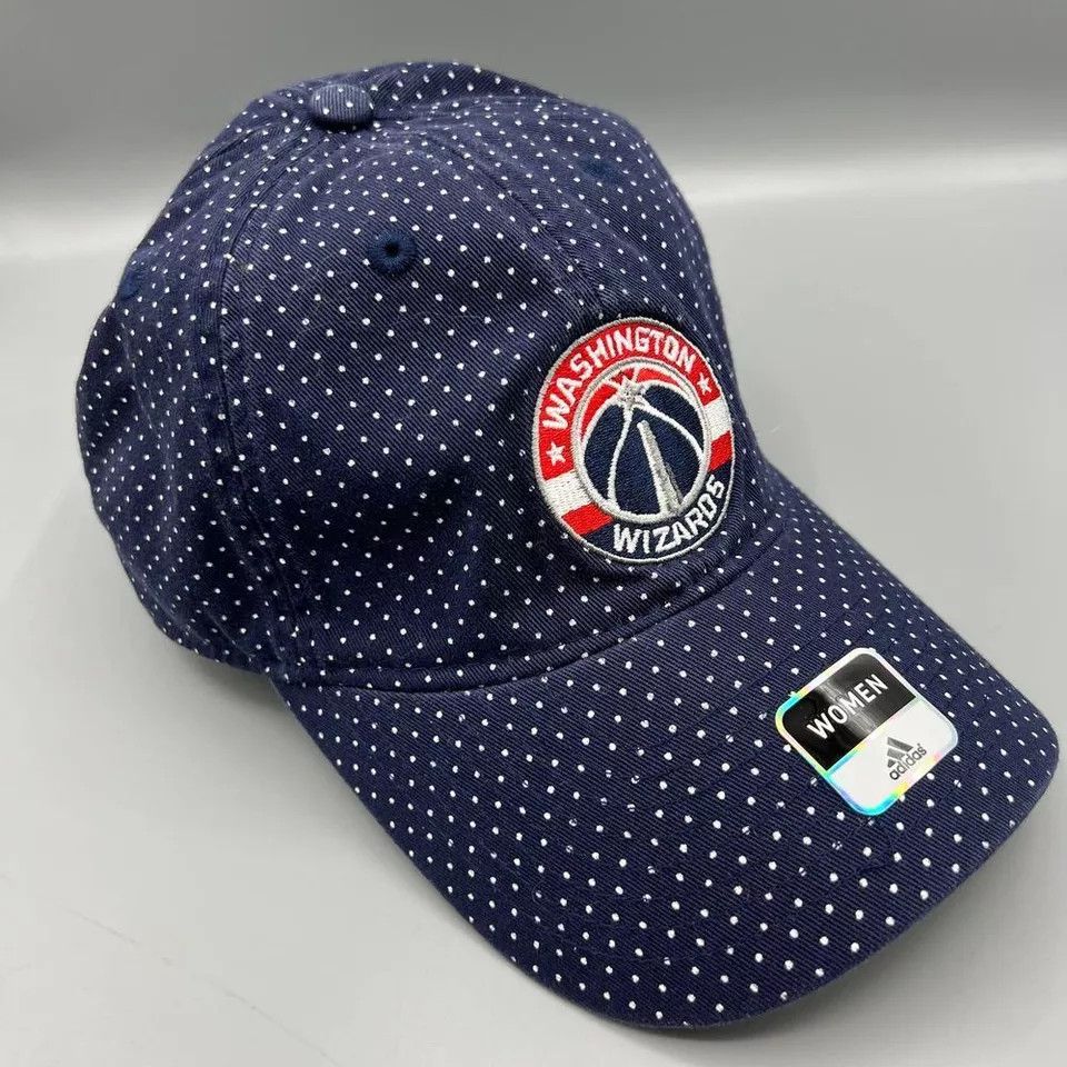 Adidas Washington Wizards Hat Women Polka Dots Adidas Strap Back Size ONE SIZE - 3 Thumbnail