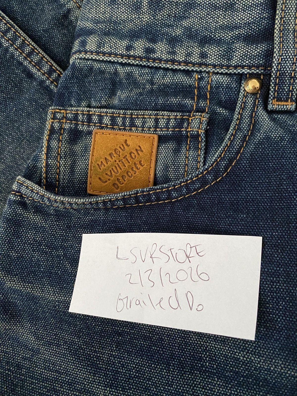 Louis Vuitton Louis Vuitton FW25 Denim Workwear Shorts 32 1AILT8 Size US 32 / EU 48 - 7 Thumbnail