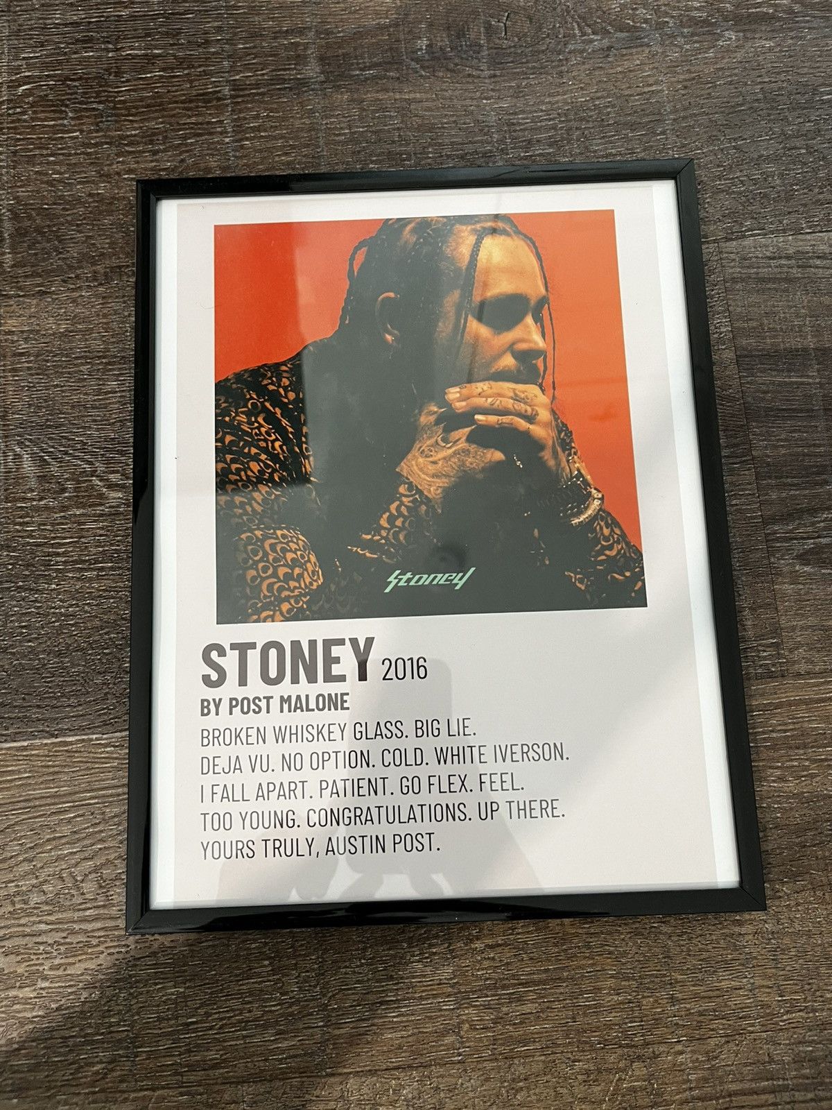 Other Post Malone Stoney poster with frame Size ONE SIZE - 1 Thumbnail