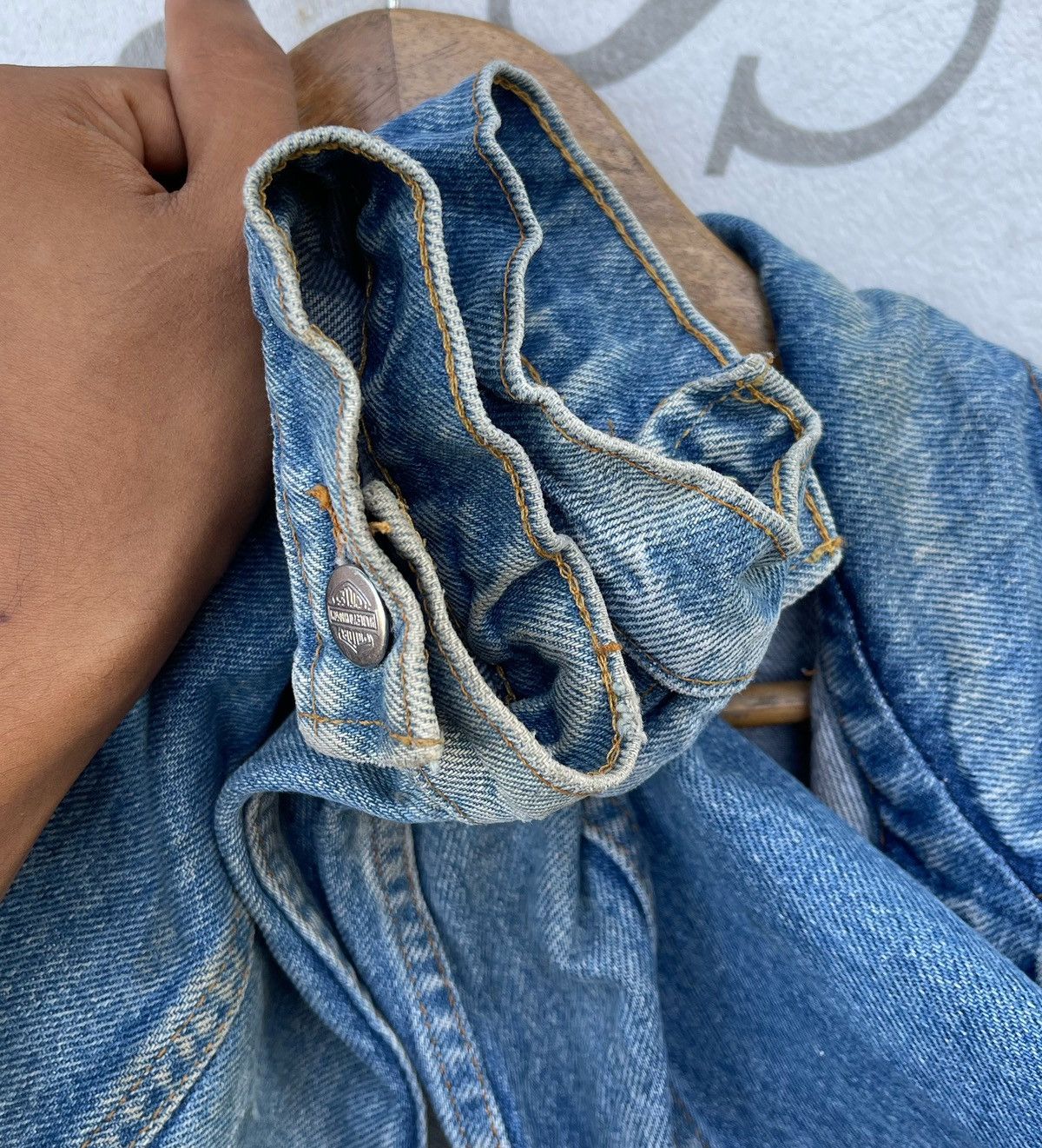 Harley Davidson 🔥Vintage 90's Harley Davidson USA Logo Denim Trucker Jacket Size US L / EU 52-54 / 3 - 21 Thumbnail