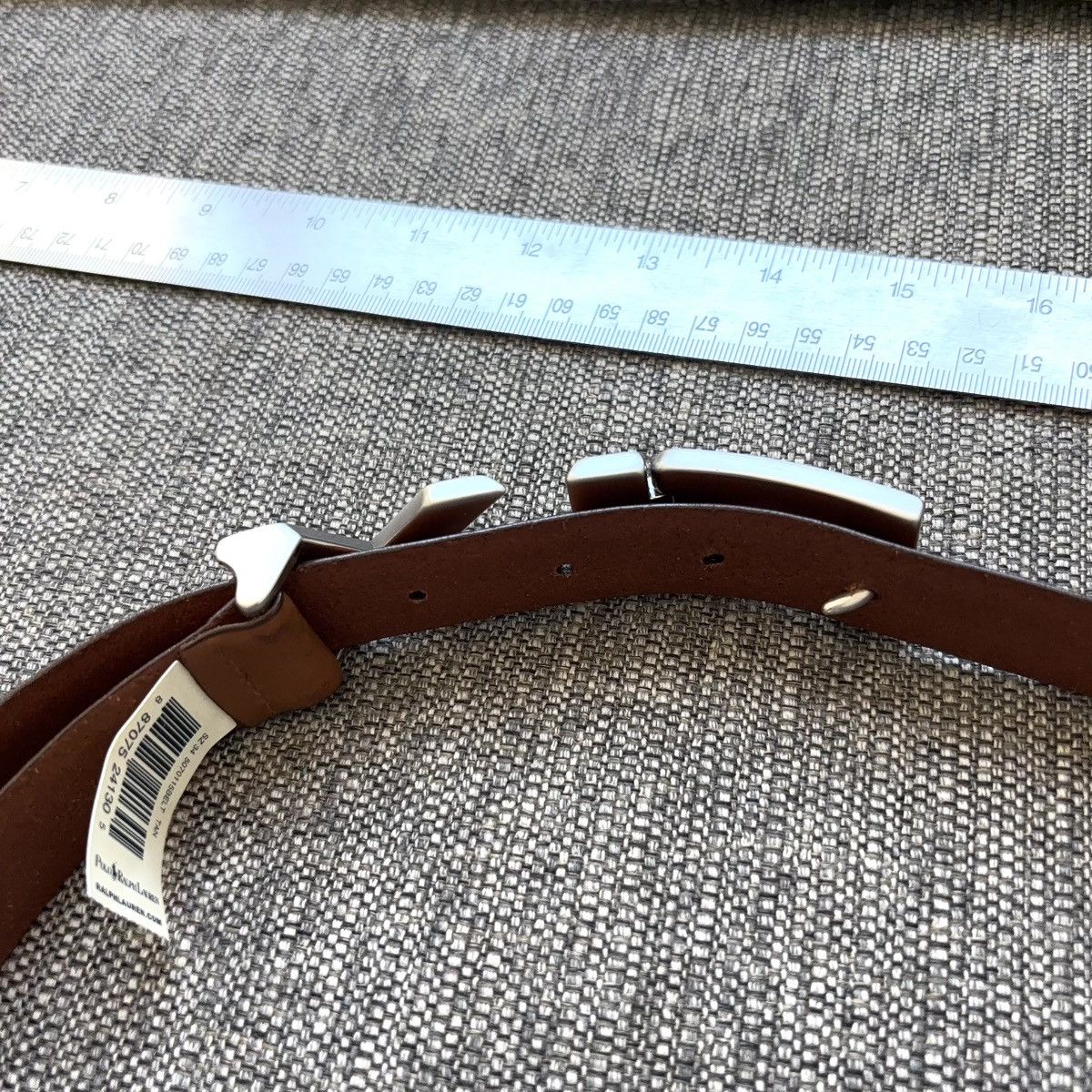 Polo Ralph Lauren Polo Golf RLX Buckle Logo Belt Size 34 Italian Leather Size 34 - 10 Thumbnail