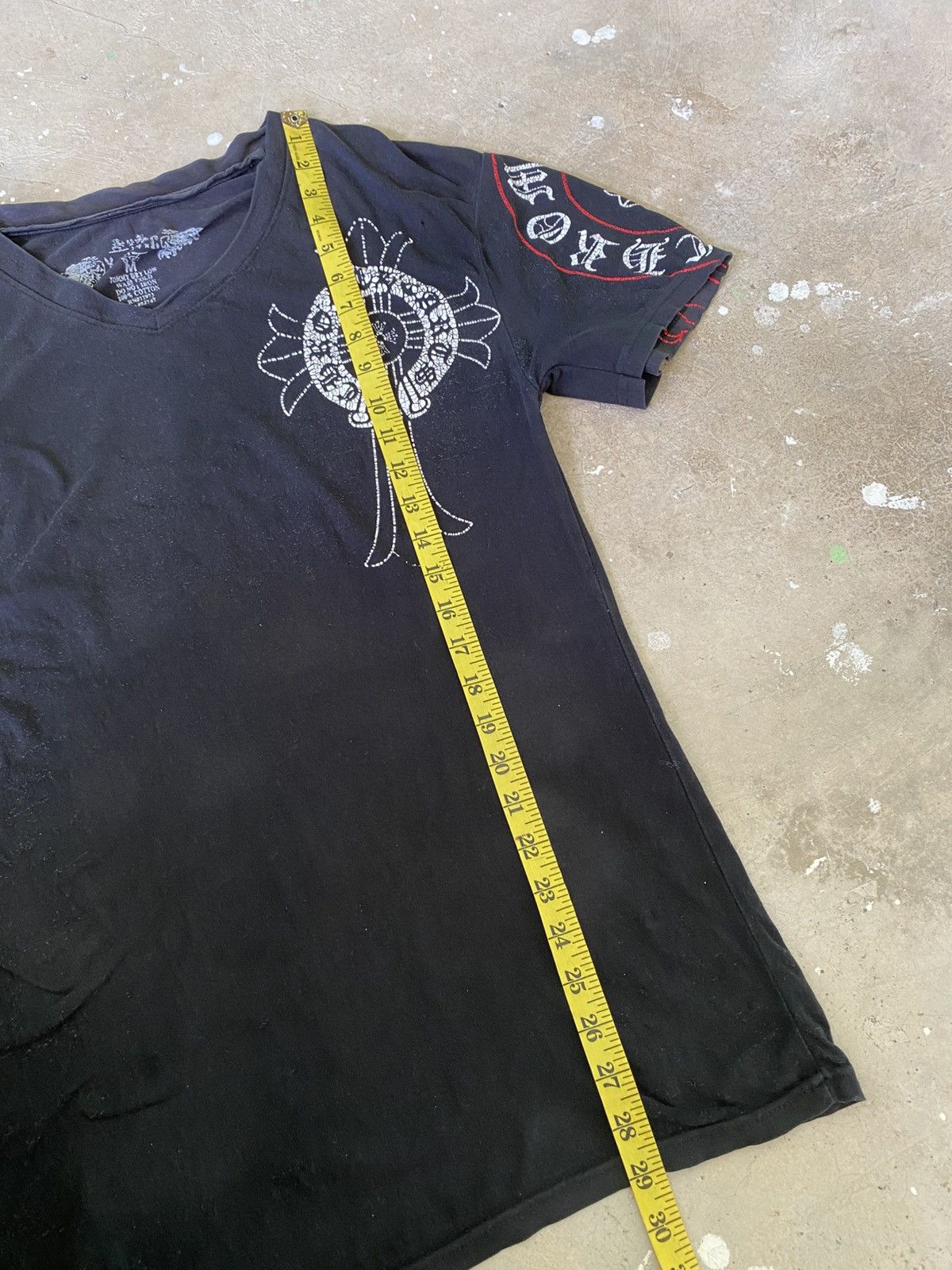 Japanese Brand Y.A.N.C Chrome Hearts Inspired Cross Sleeve Tee M Size US M / EU 48-50 / 2 - 10 Thumbnail