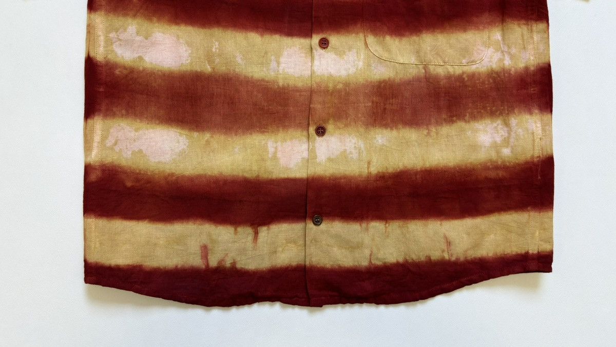 Story Mfg. ‘Fire Tie Dye’ Striped Boxy Shirt Size US S / EU 44-46 / 1 - 7 Thumbnail