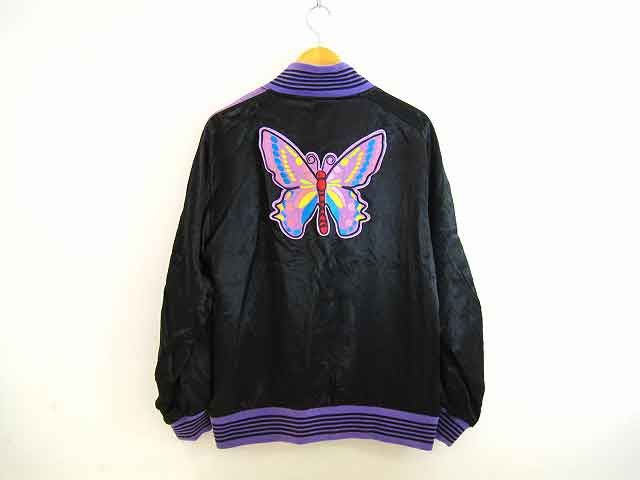 Needles Jacket Satin Sukajan Patchwork Black Size US M / EU 48-50 / 2 - 2 Thumbnail