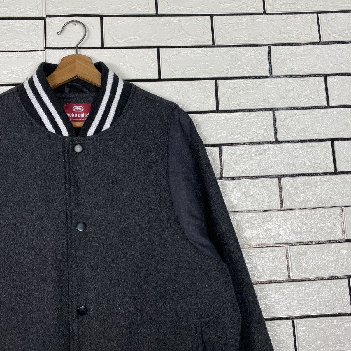 Ecko Unltd. Vintage Wool Bomber Jacket Ecko Untld Big Logo Size US L / EU 52-54 / 3 - 7 Thumbnail