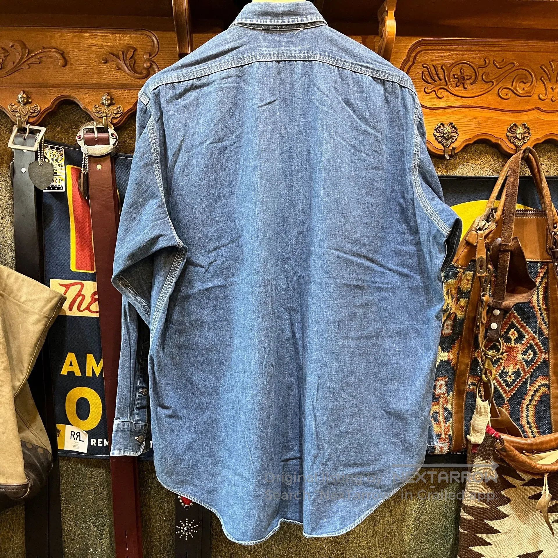 RRL Ralph Lauren RRL Vintage Denim Shirt. Size US L / EU 52-54 / 3 - 2 Thumbnail