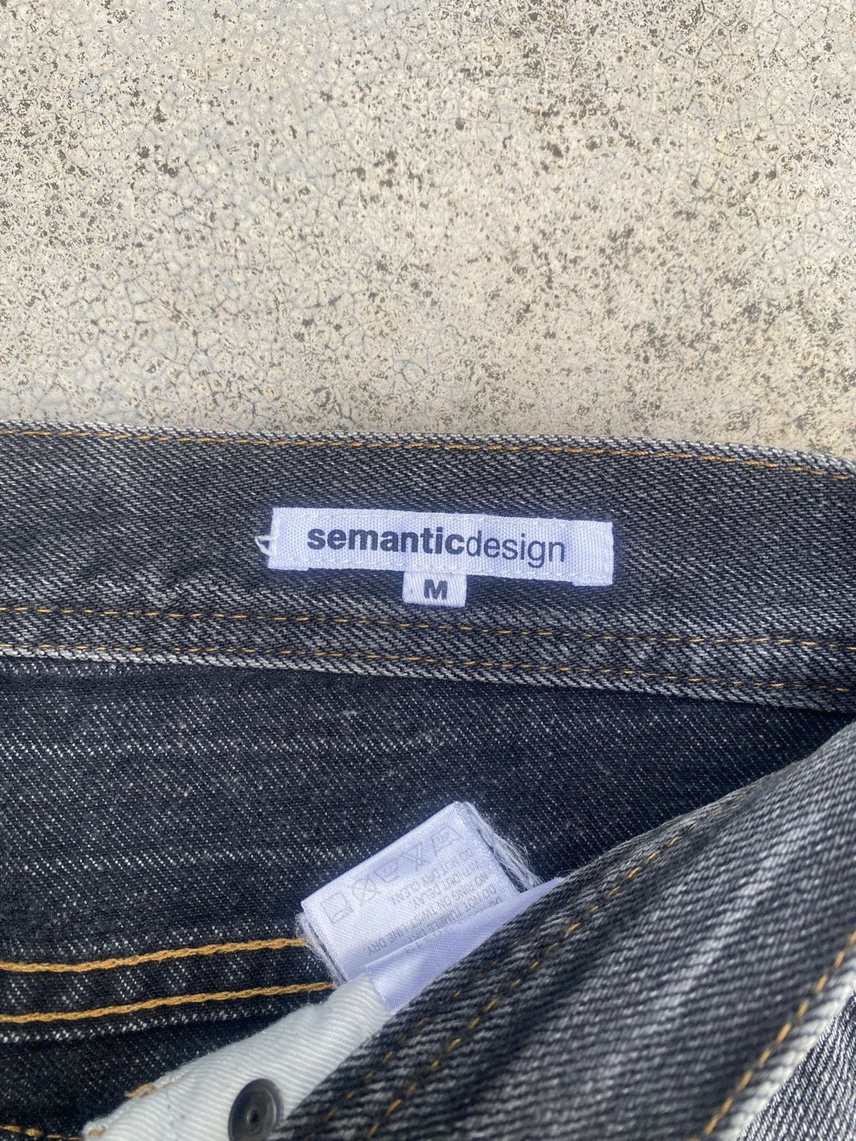 If Six Was Nine Japanese Brand Semantic Clawmark Straightcut Denim Jeans Size US 31 - 13 Thumbnail
